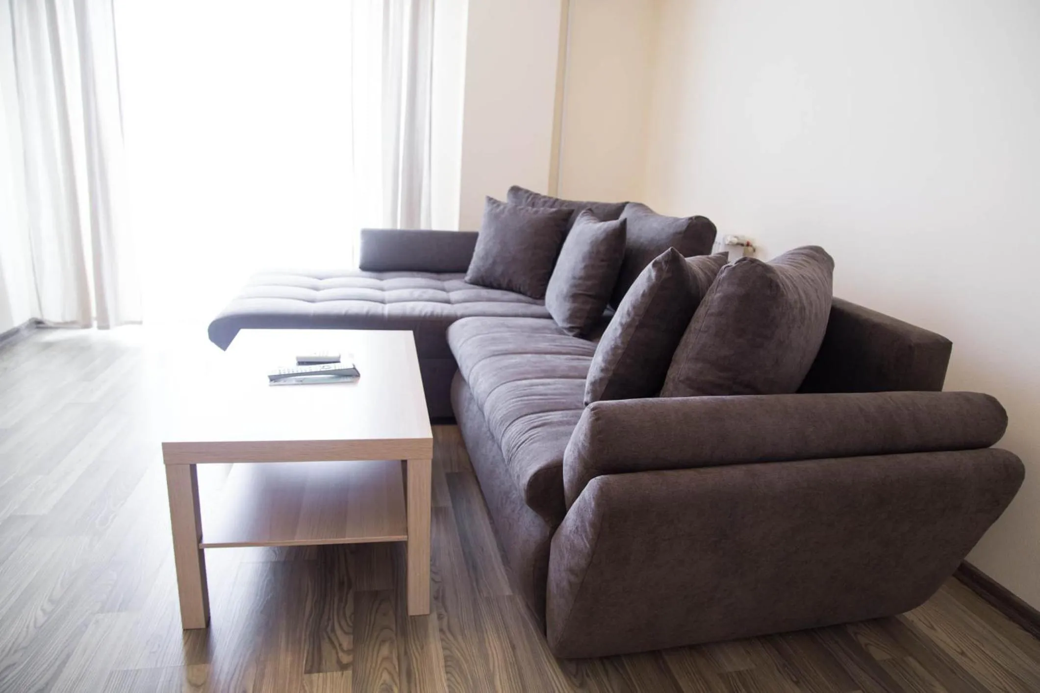 Living room in Hermann Apartments