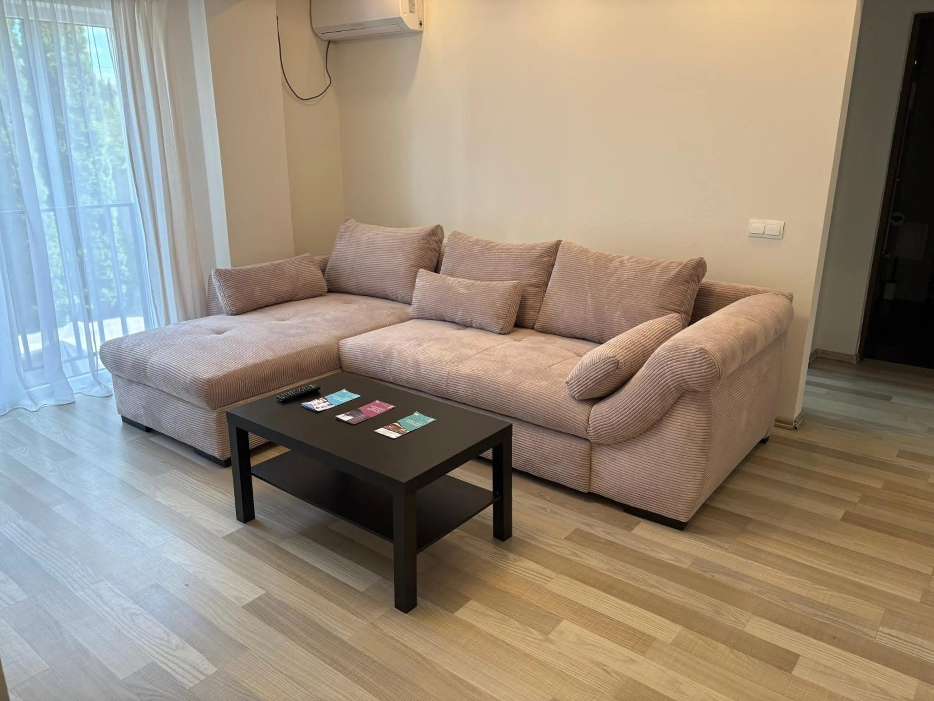 Living room in Hermann Apartments