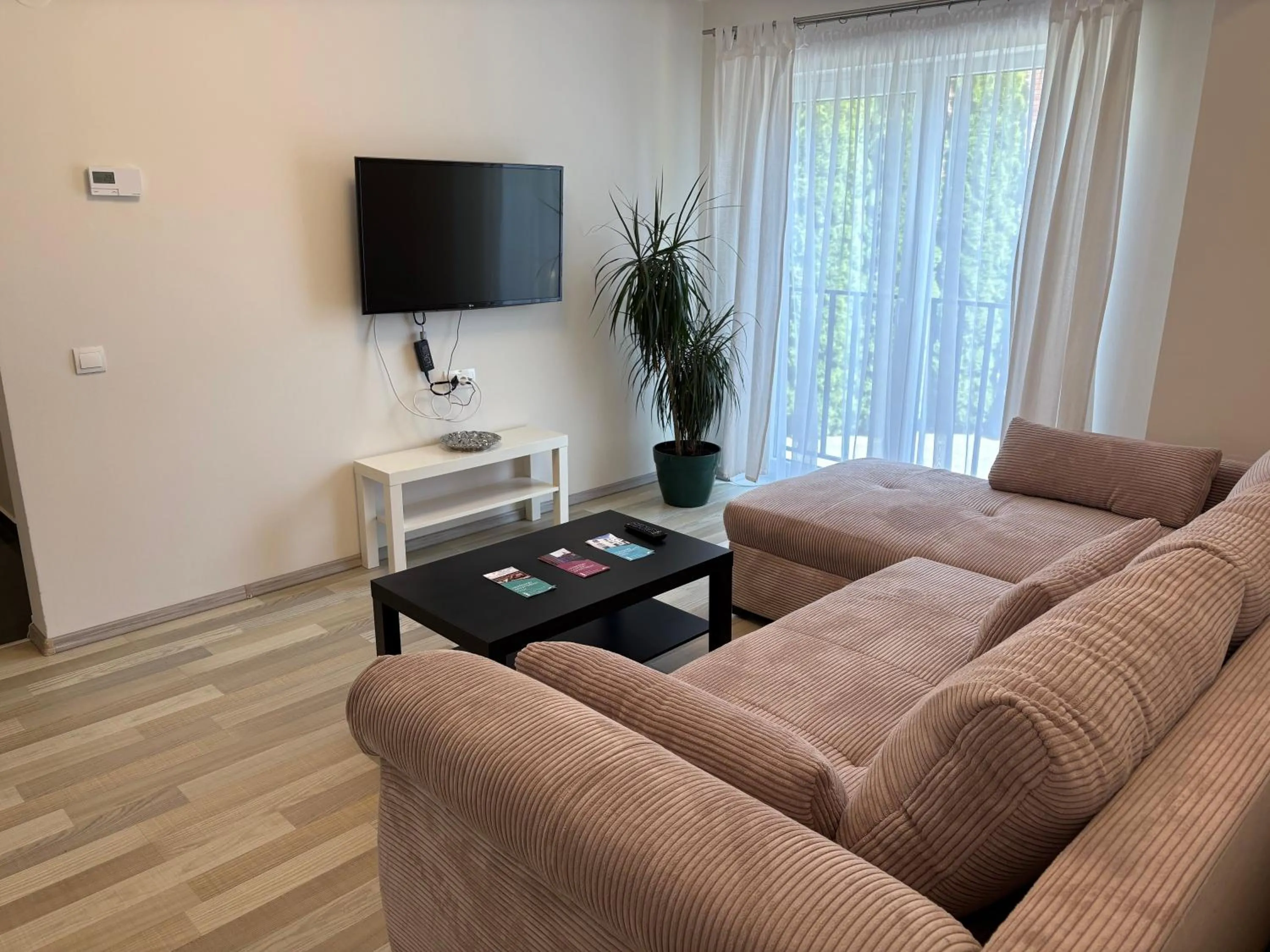 Living room in Hermann Apartments