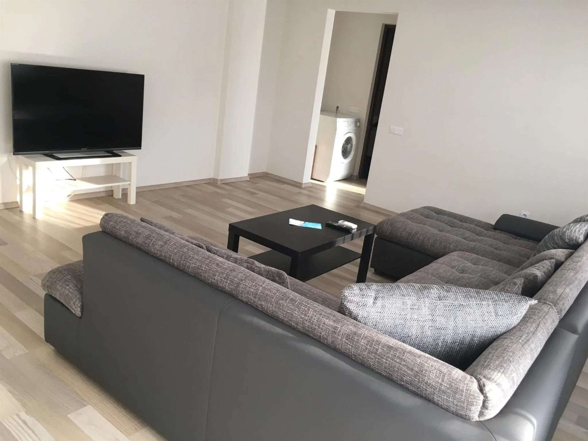 Living room in Hermann Apartments