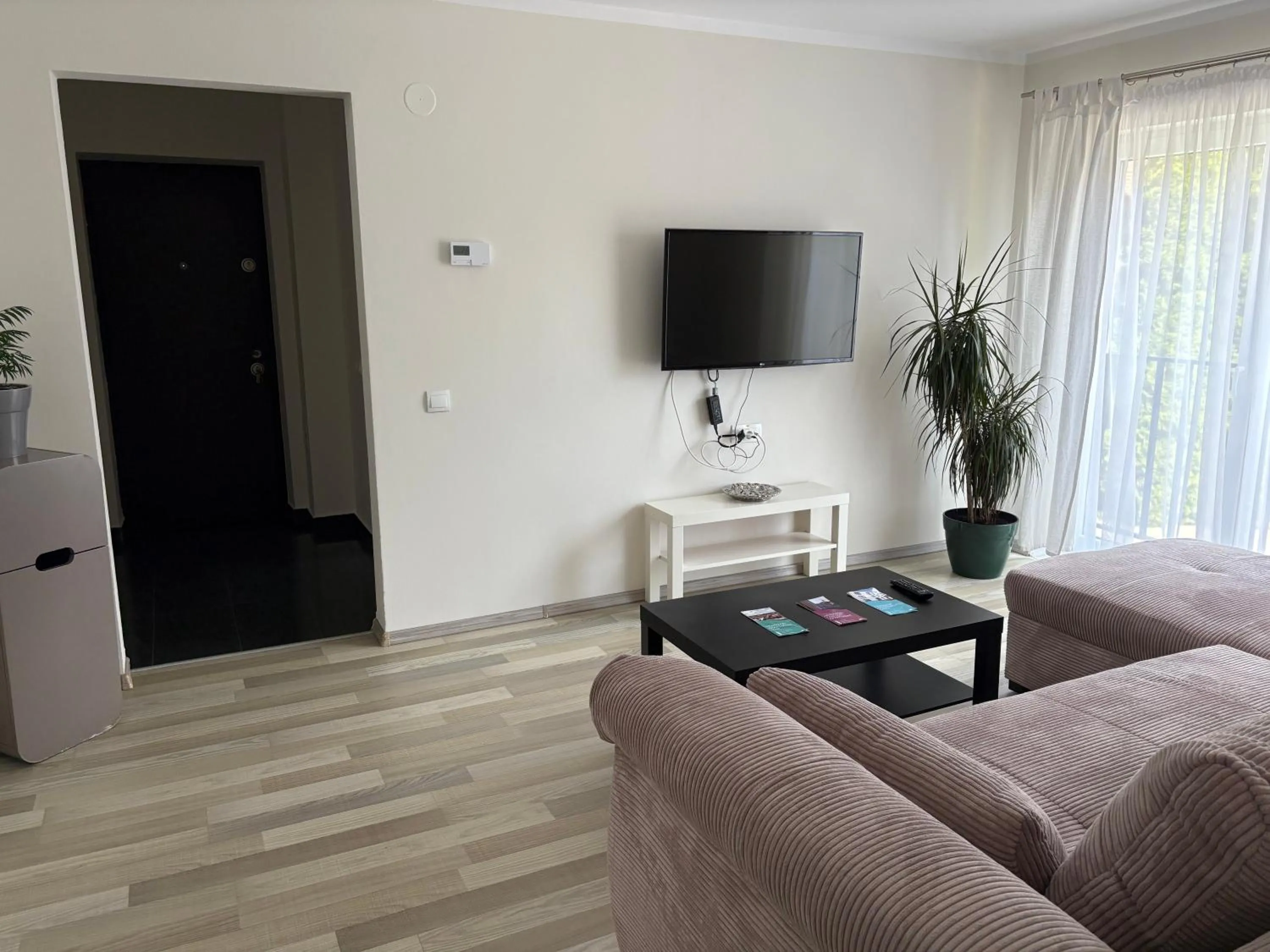 Living room in Hermann Apartments