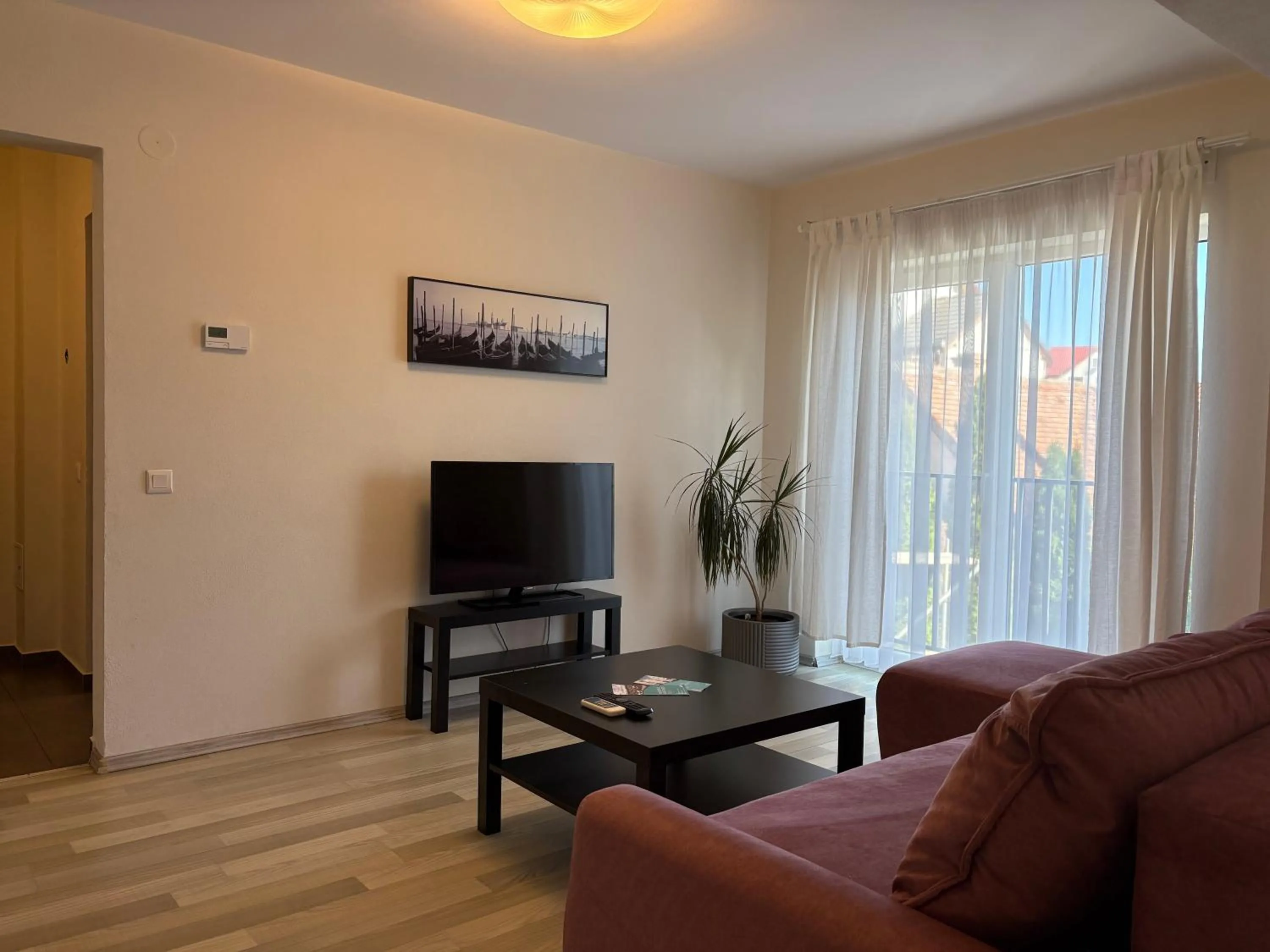 Living room in Hermann Apartments