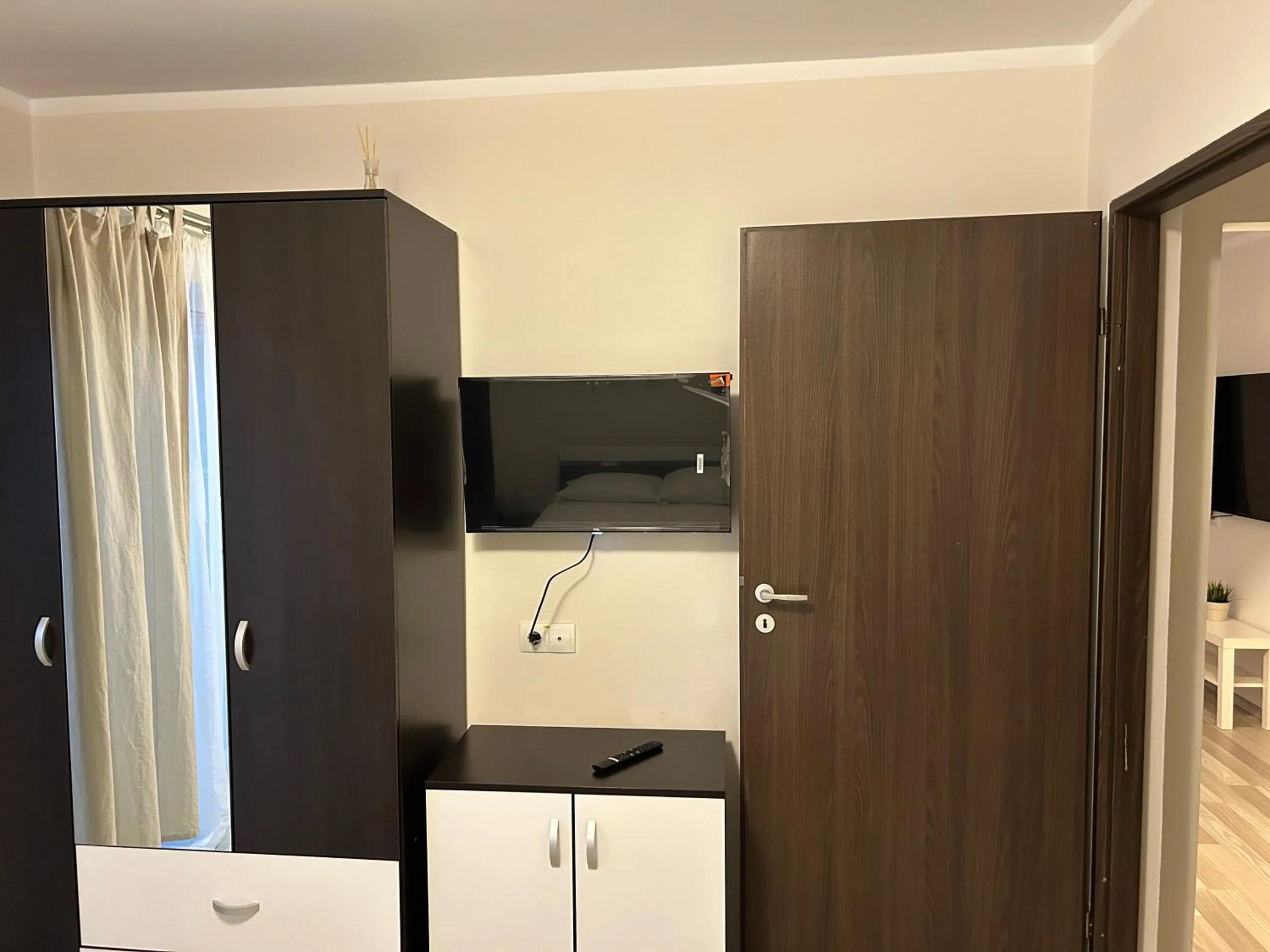 Bedroom in Hermann Apartments