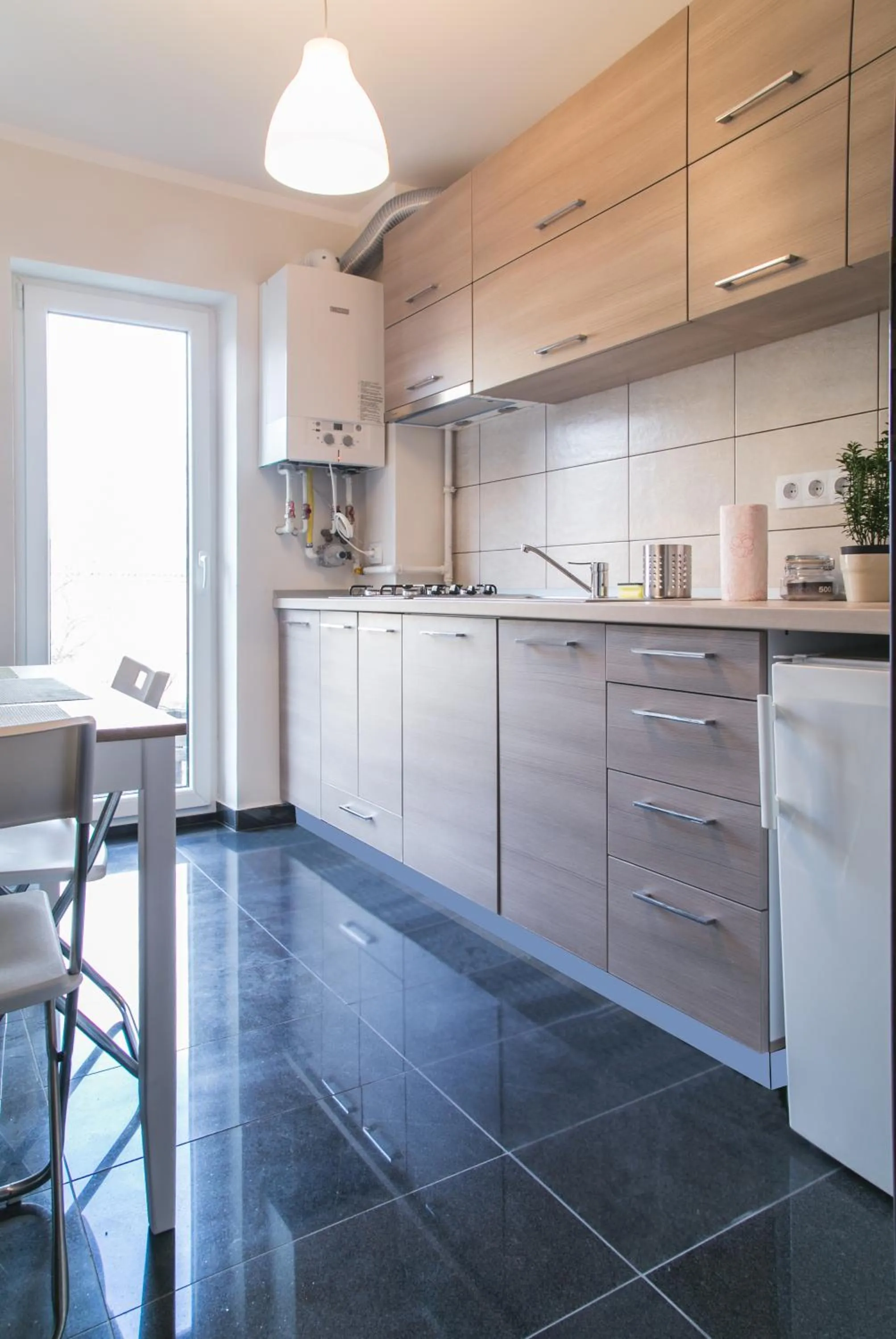 Coffee/tea facilities in Hermann Apartments