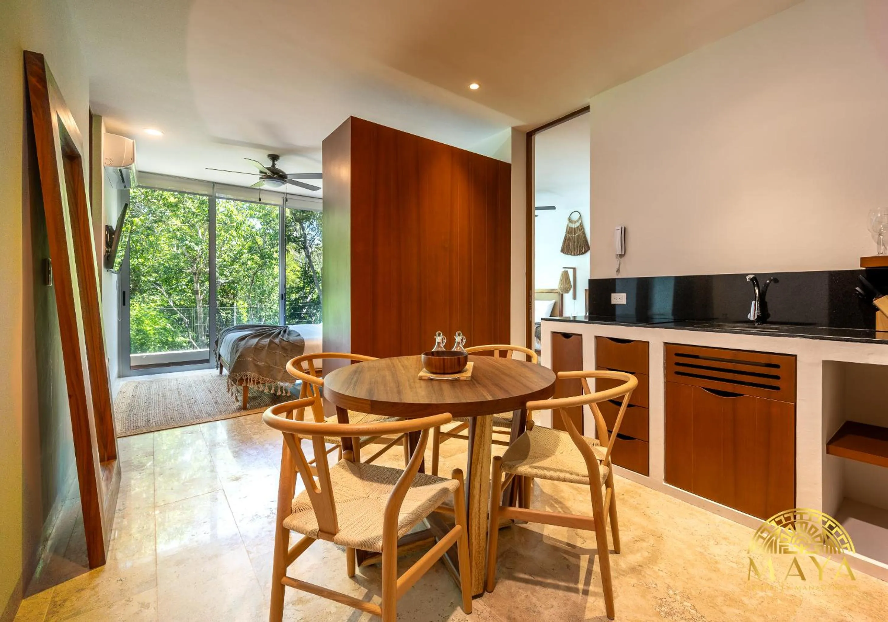 Kitchen or kitchenette in Nhoa Tulum Aparthotel by Maya PM