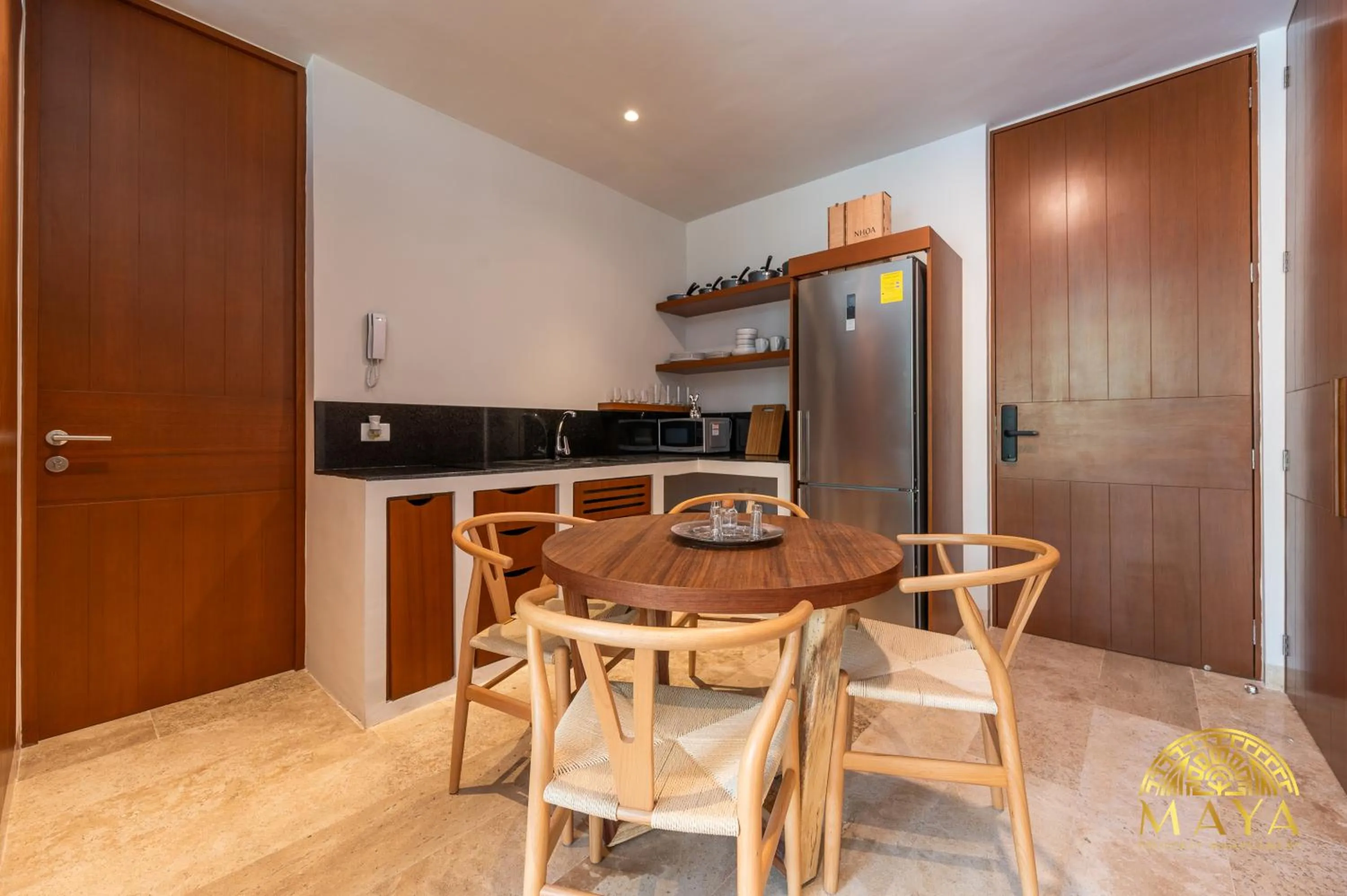 Kitchen or kitchenette in Nhoa Tulum Aparthotel by Maya PM