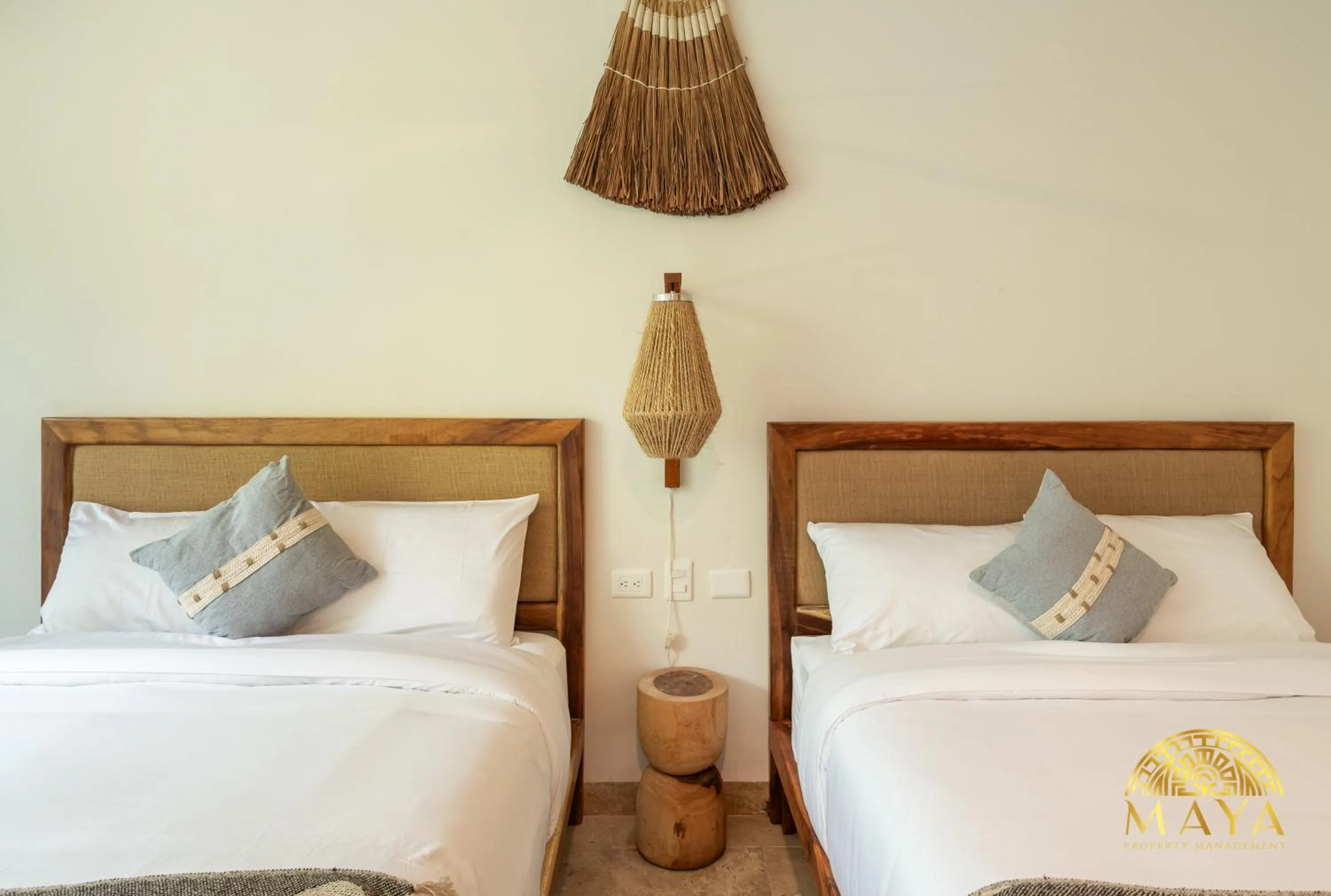 Bed in Nhoa Tulum Aparthotel by Maya PM