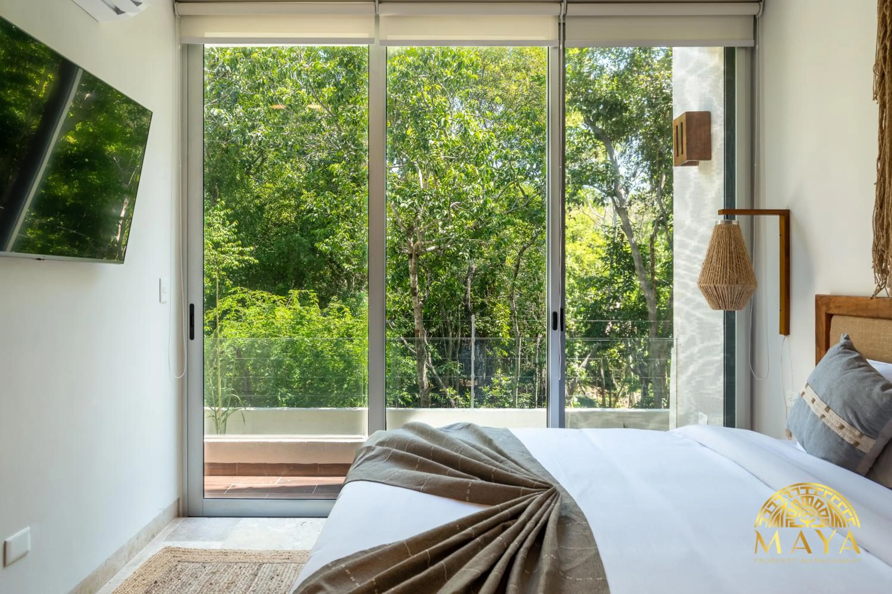 Bed in Nhoa Tulum Aparthotel by Maya PM