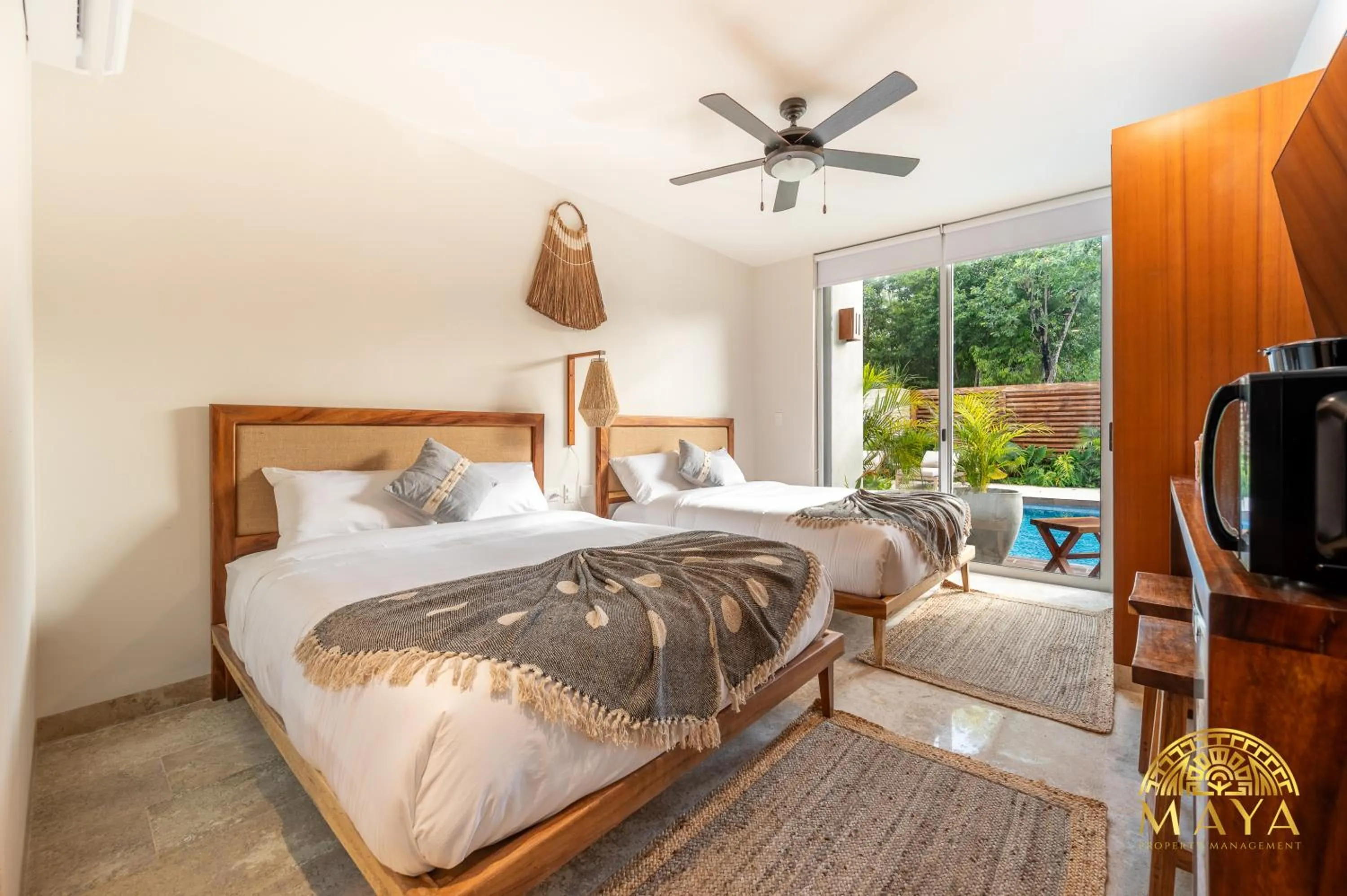 Bedroom, Bed in Nhoa Tulum Aparthotel by Maya PM