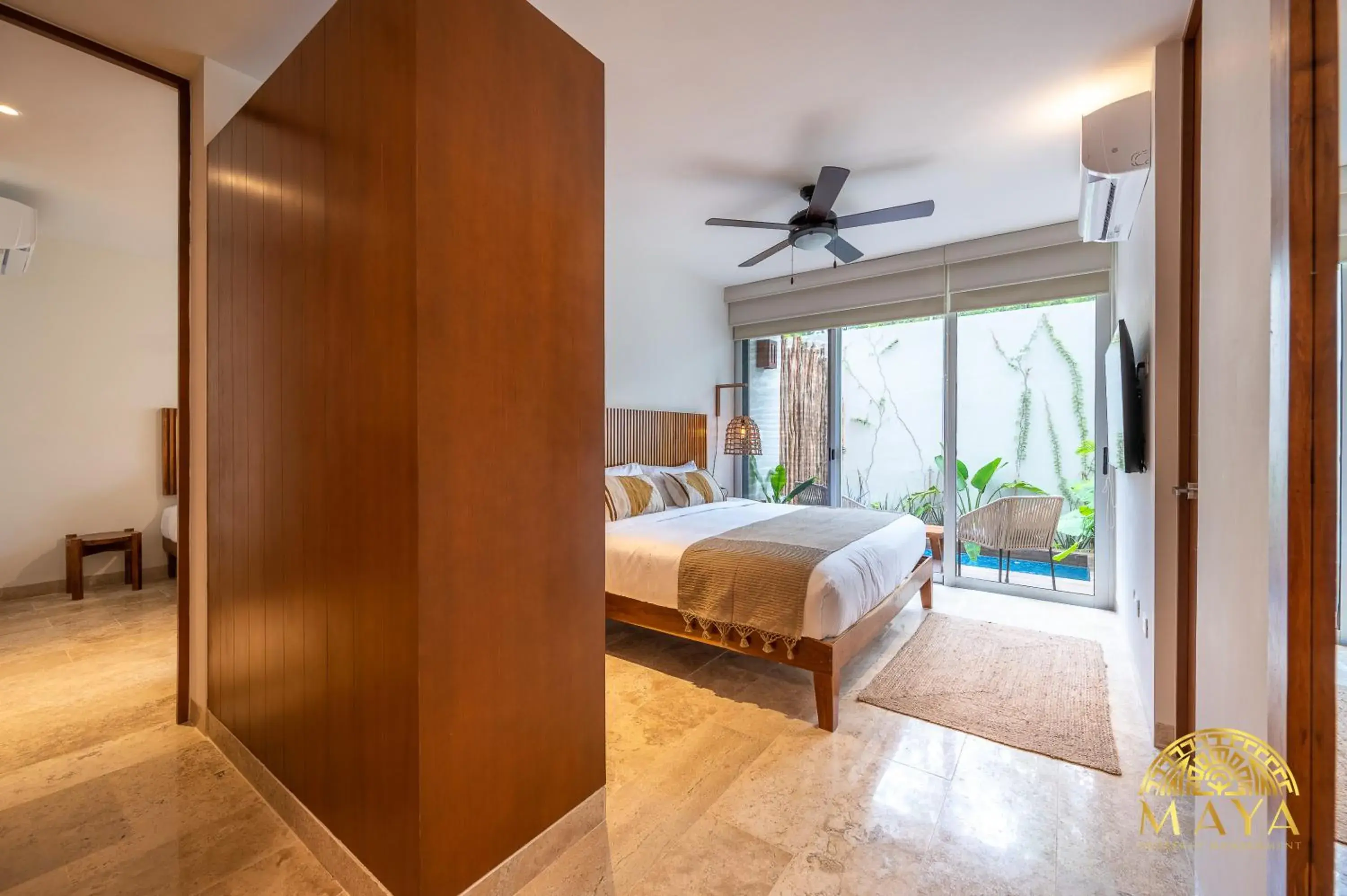 Bed in Nhoa Tulum Aparthotel by Maya PM Bed in Nhoa Tulum Aparthotel by Maya PM
