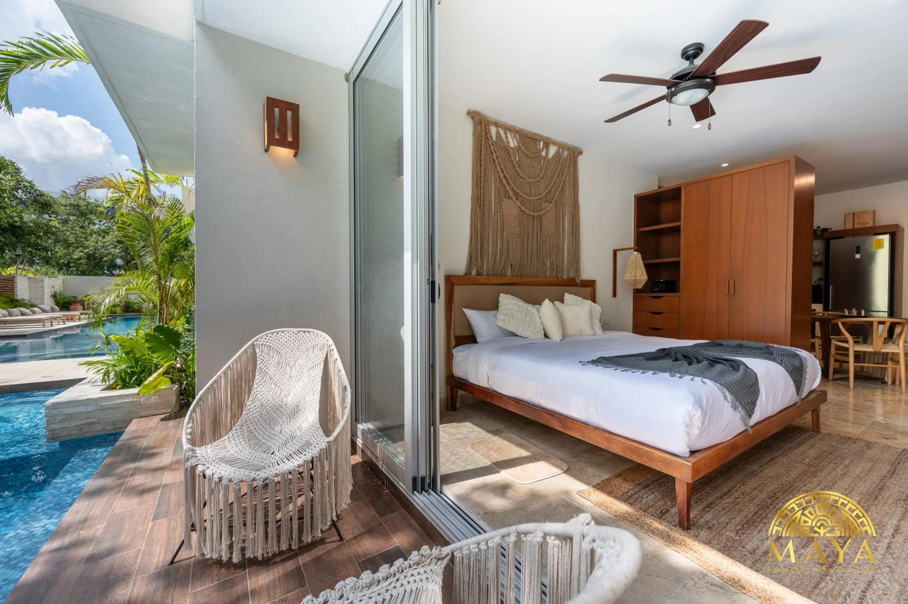 Patio in Nhoa Tulum Aparthotel by Maya PM