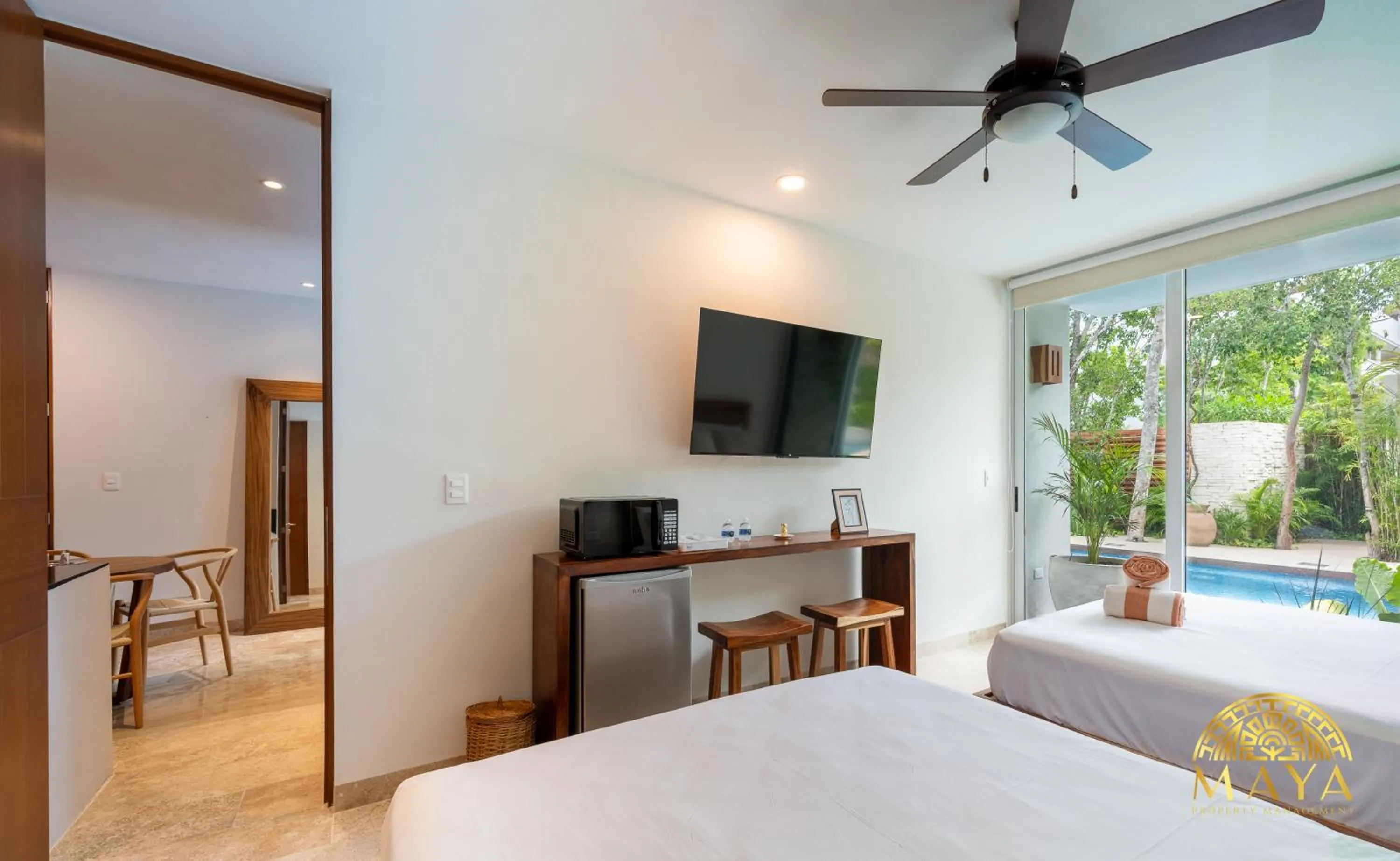 Bedroom, Bed in Nhoa Tulum Aparthotel by Maya PM