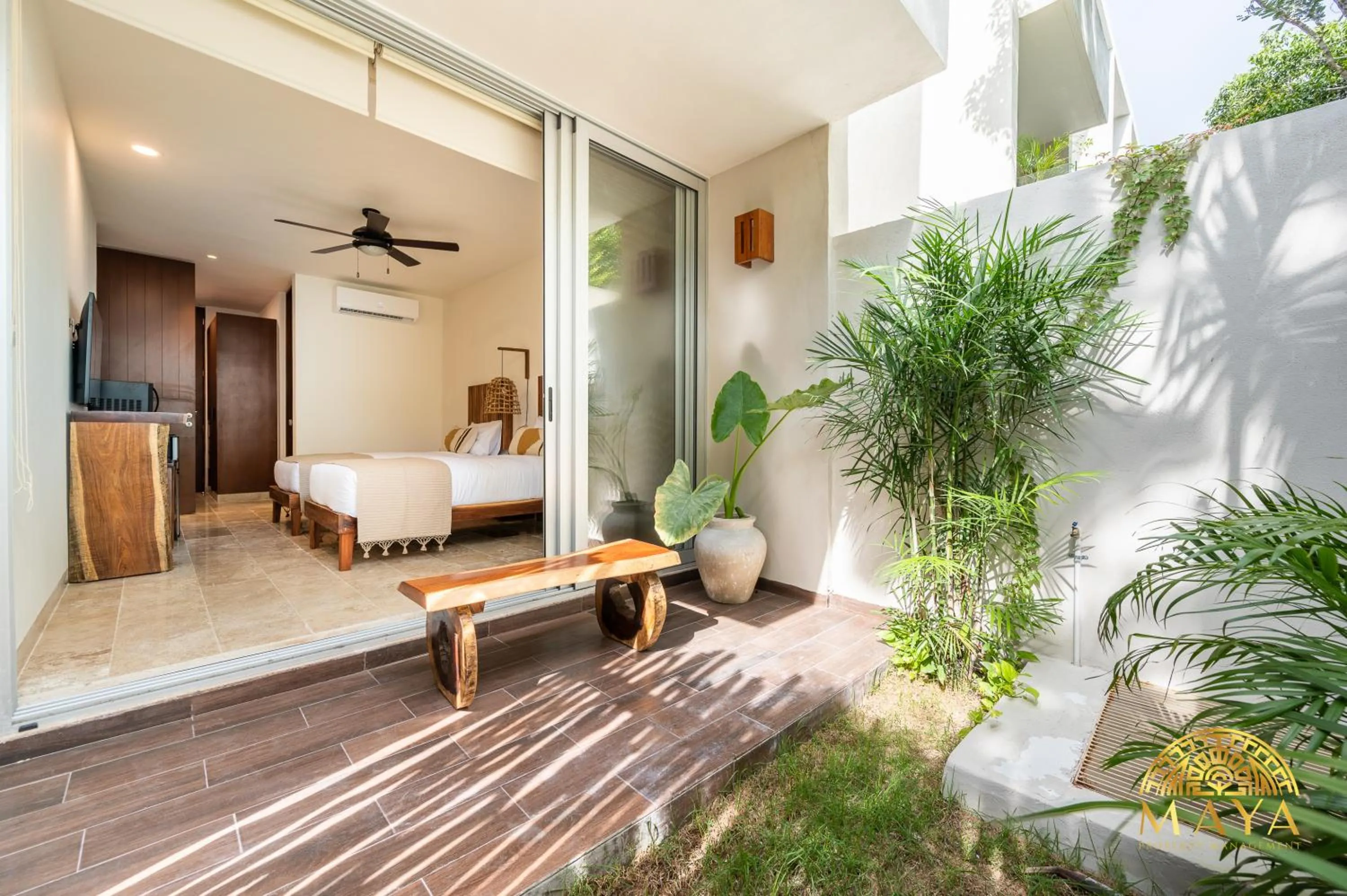 Patio in Nhoa Tulum Aparthotel by Maya PM