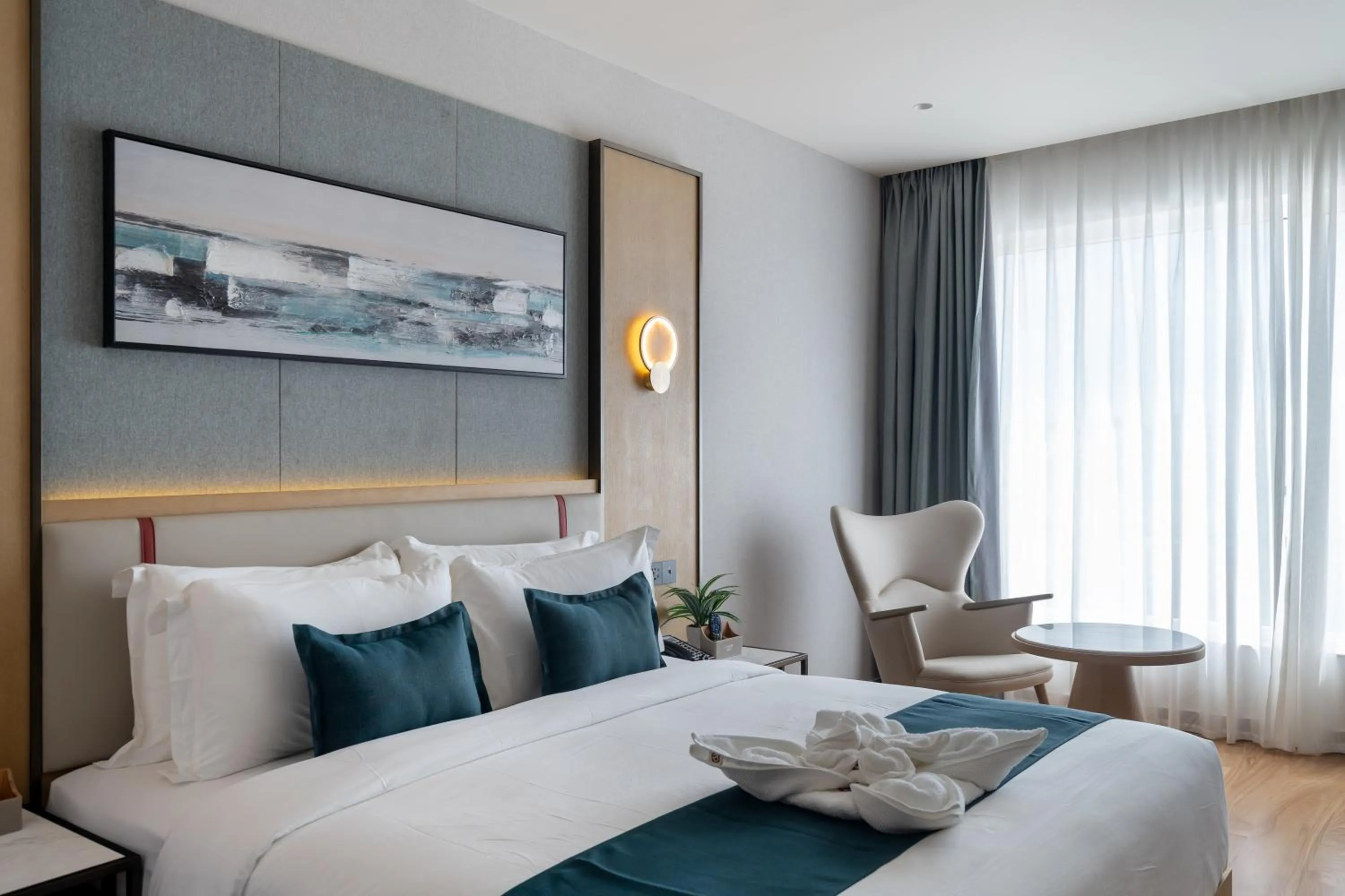 Bed in Copper Leaf Hotels, Tirunelveli