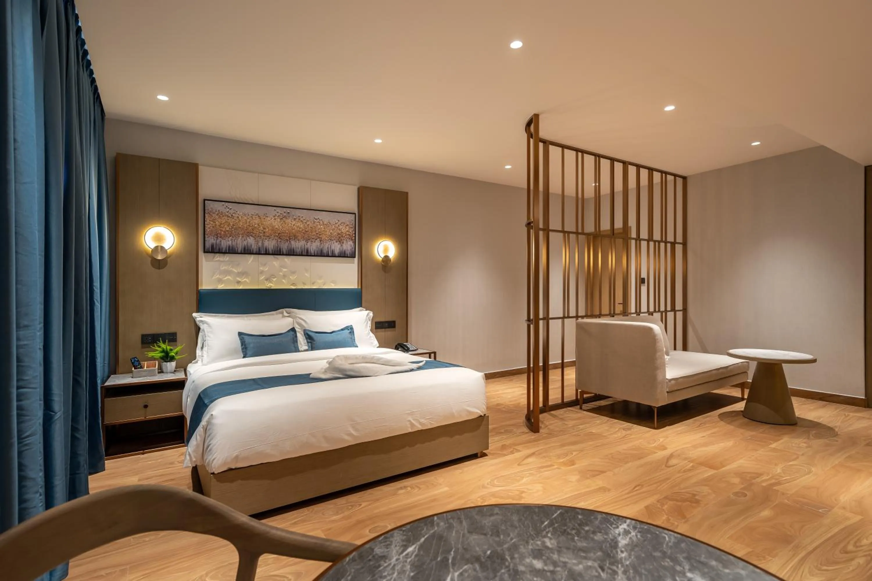 Bed in Copper Leaf Hotels, Tirunelveli