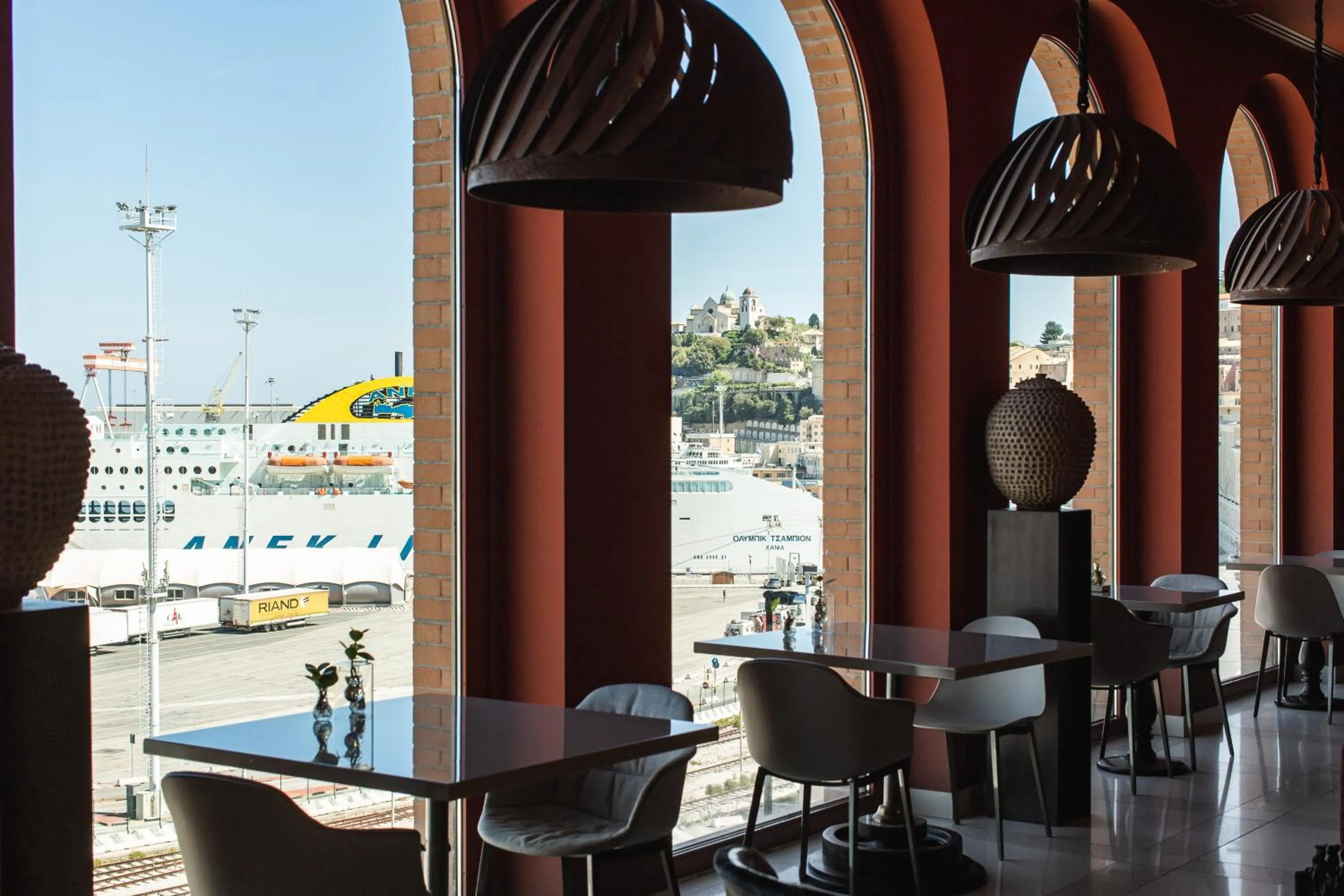 Seating area in SeePort Hotel