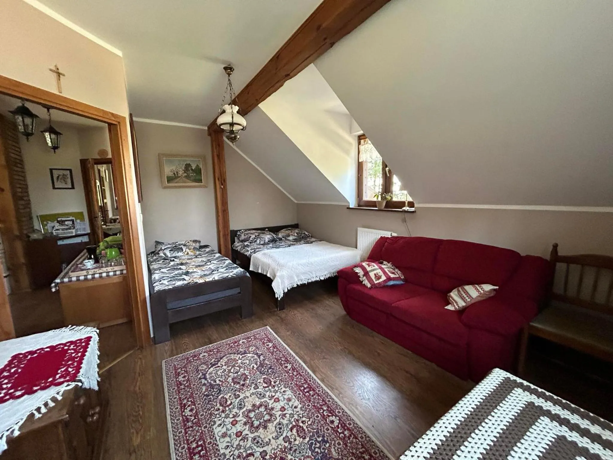 Photo of the whole room, Bed in Kurnik Polski agroturystyka