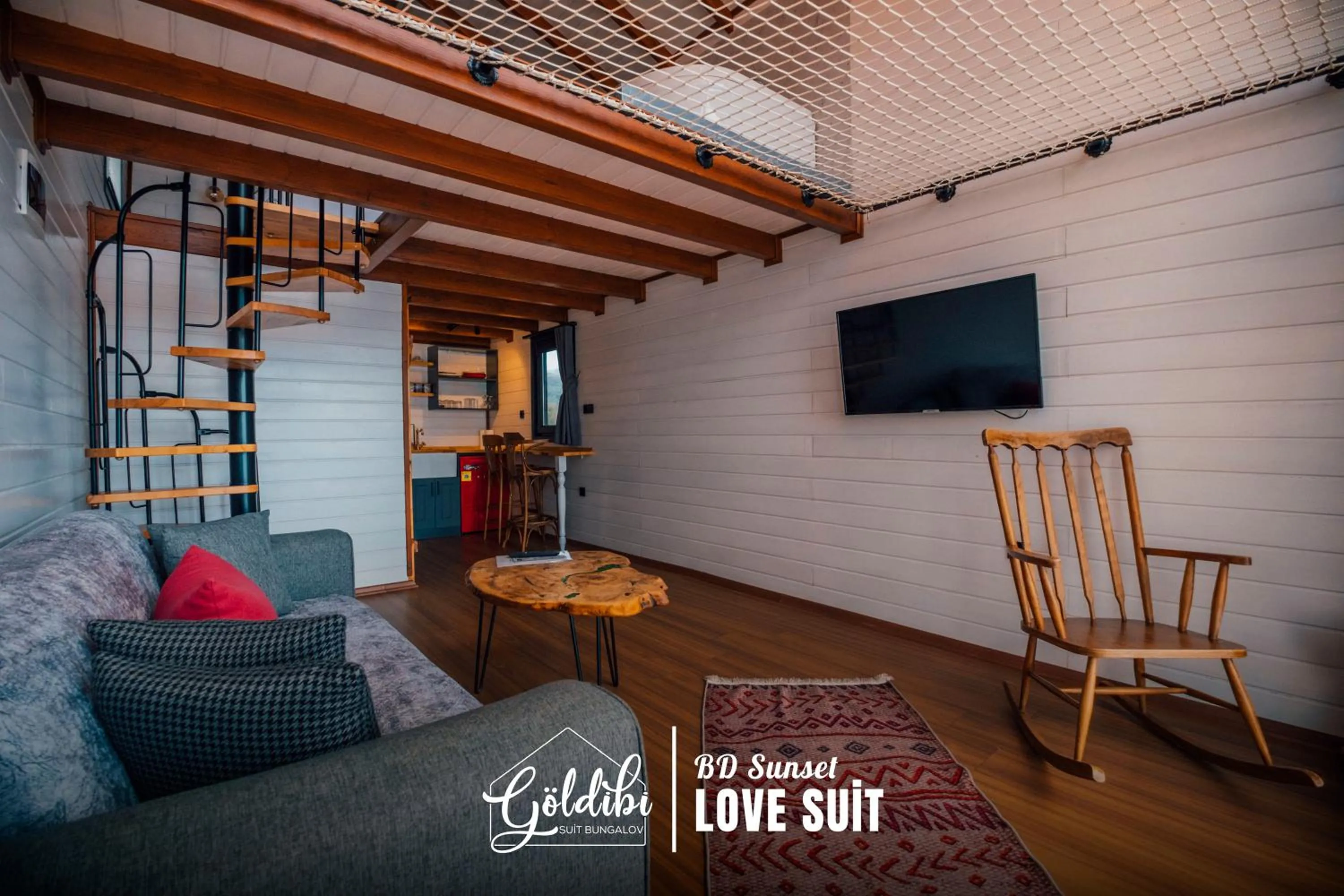 Seating area in Sapanca Göldibi Suit Bungalov