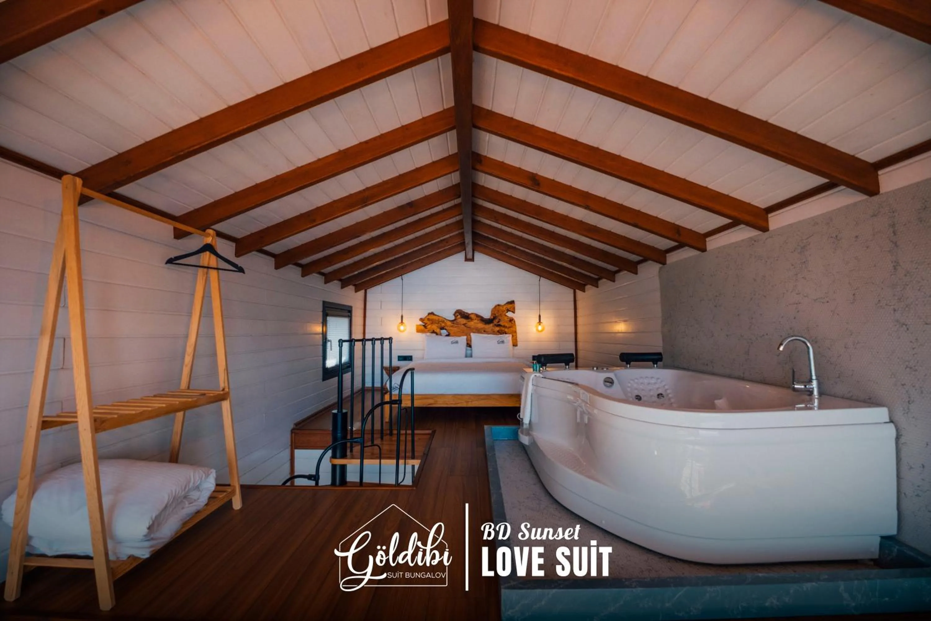 Bed in Sapanca Göldibi Suit Bungalov