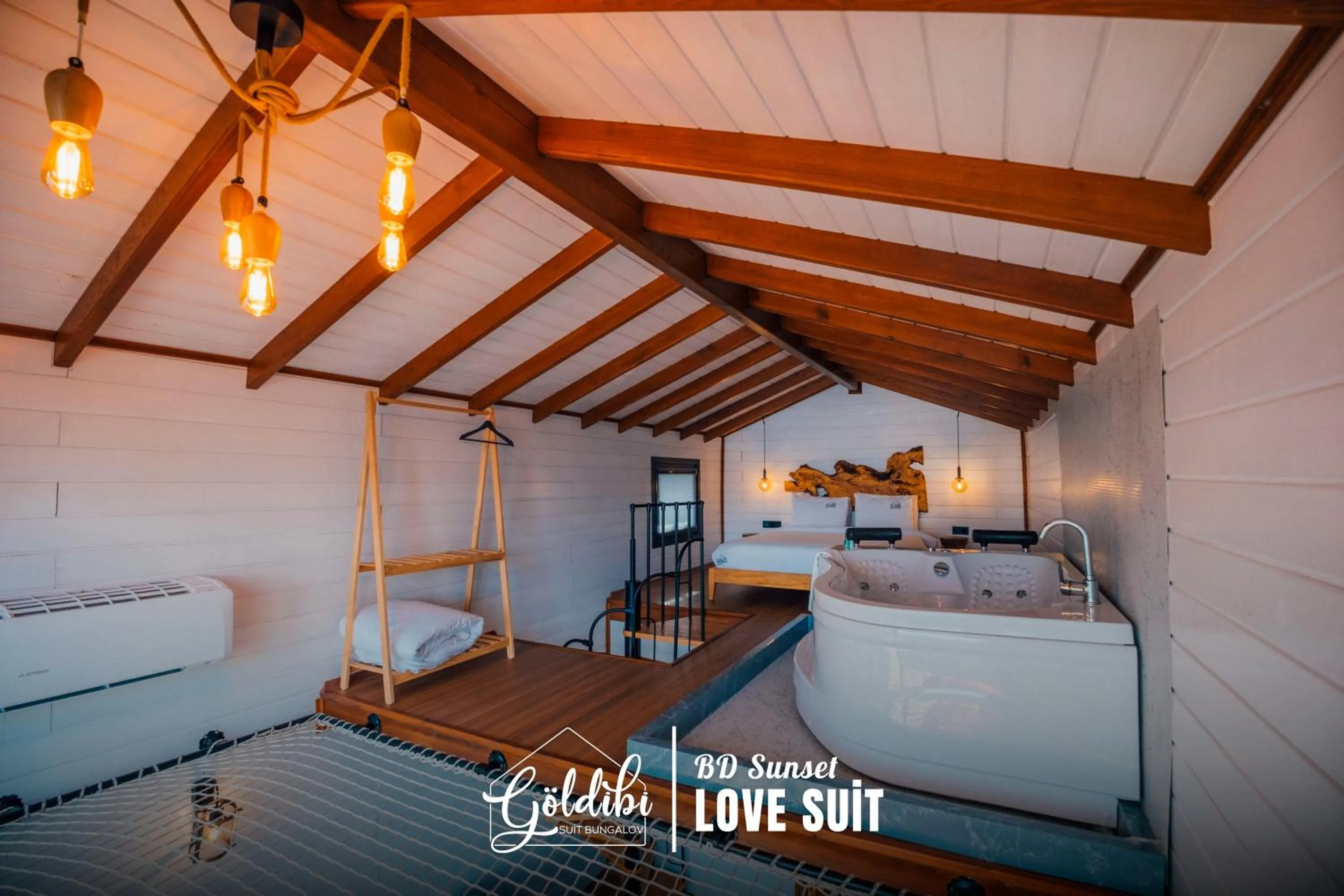 Bed in Sapanca Göldibi Suit Bungalov