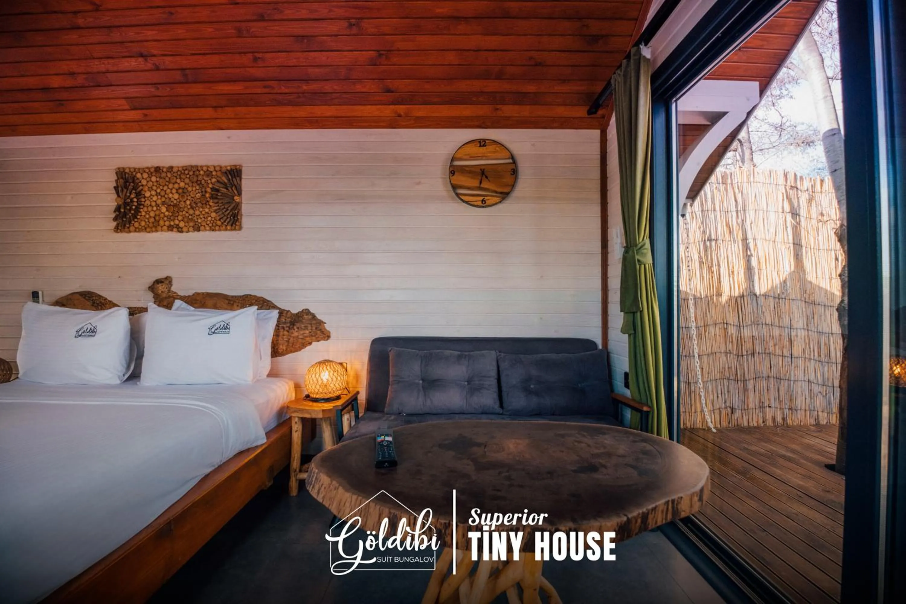 Bed in Sapanca Göldibi Suit Bungalov