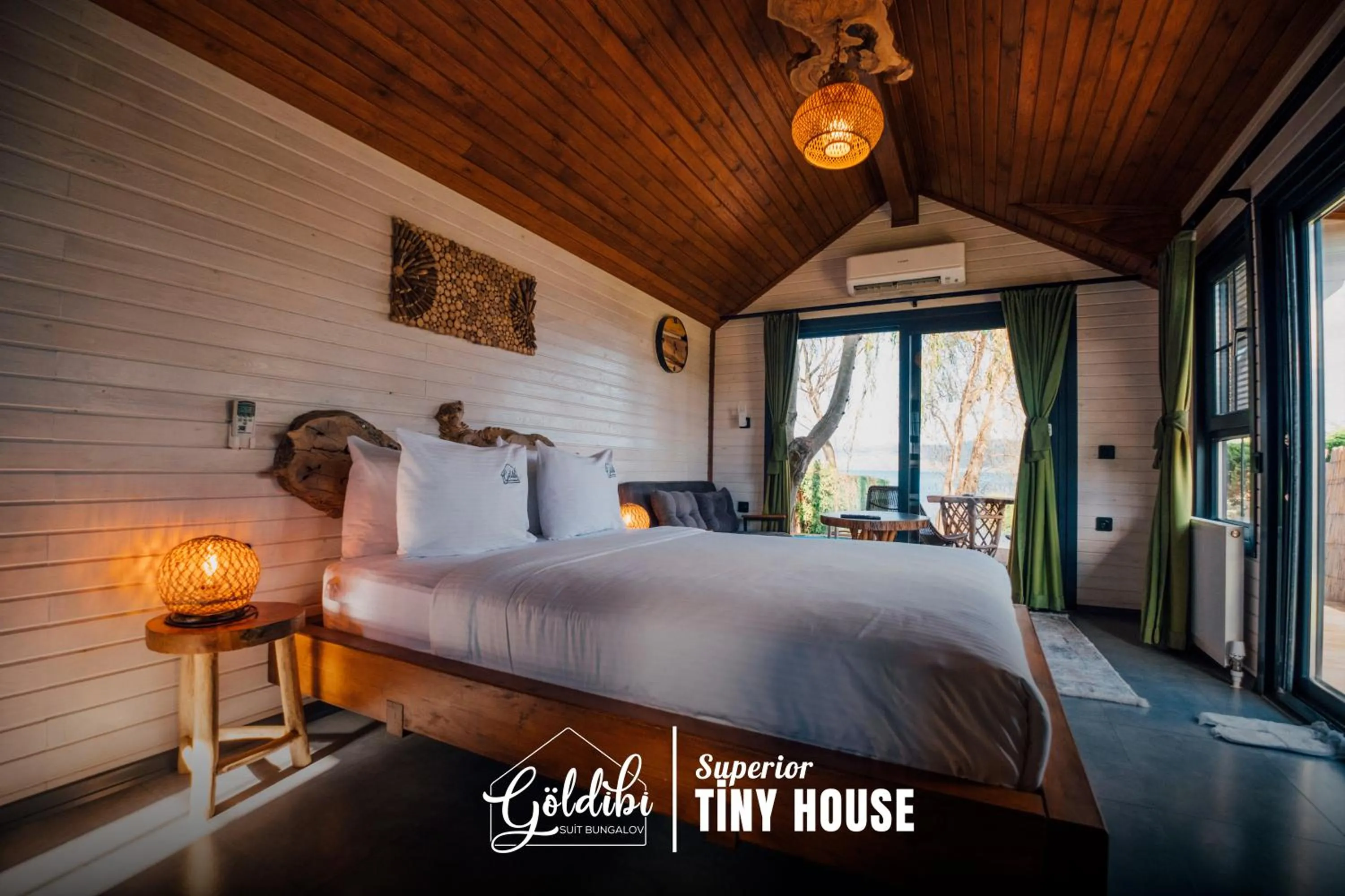 Bed in Sapanca Göldibi Suit Bungalov