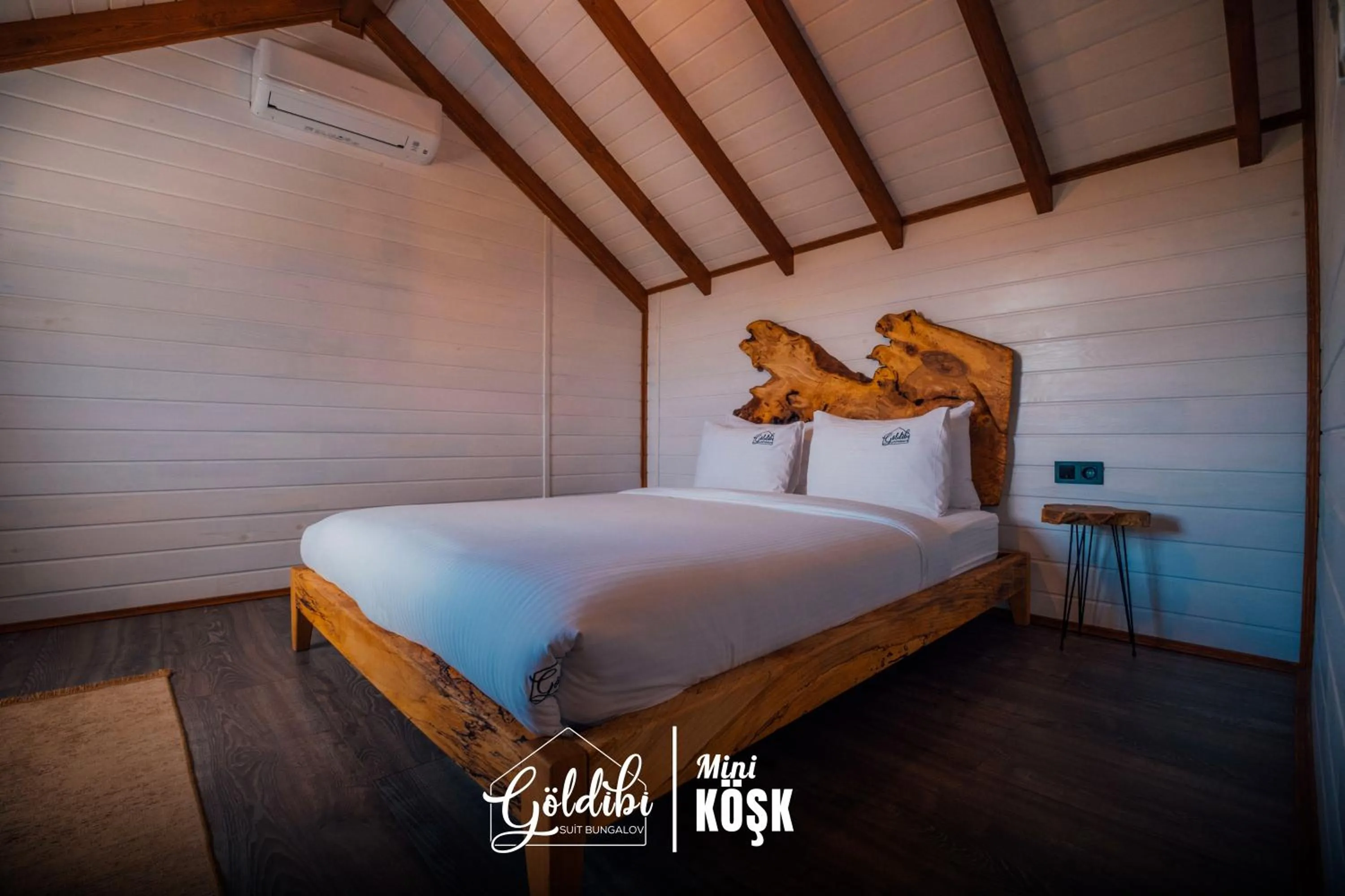 Bed in Sapanca Göldibi Suit Bungalov