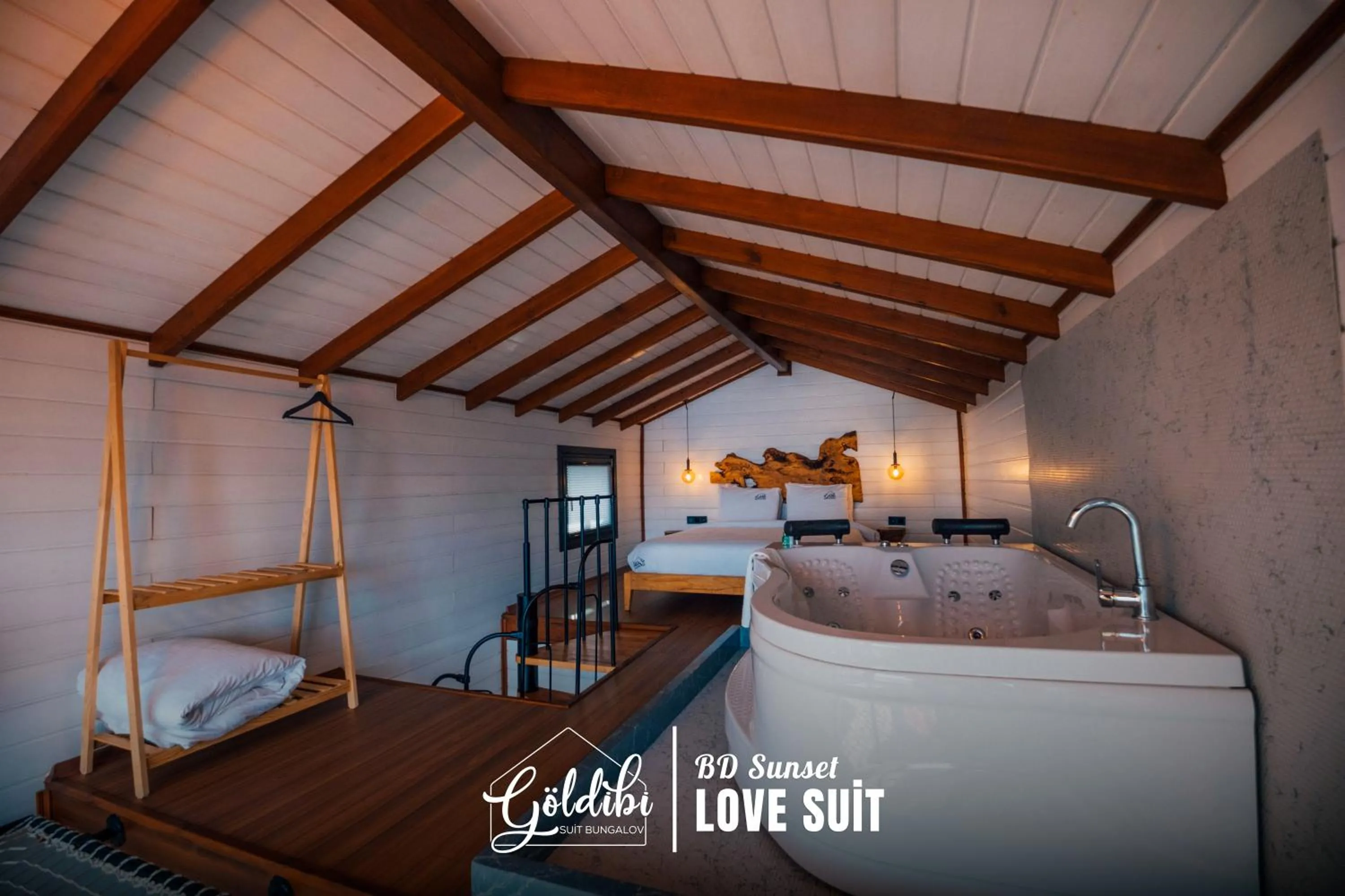 Bed in Sapanca Göldibi Suit Bungalov