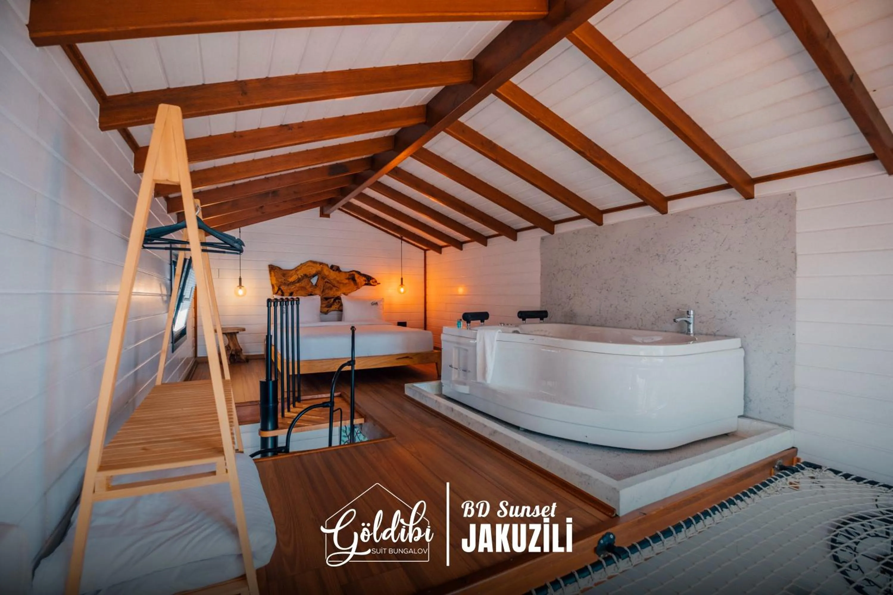 Bed in Sapanca Göldibi Suit Bungalov