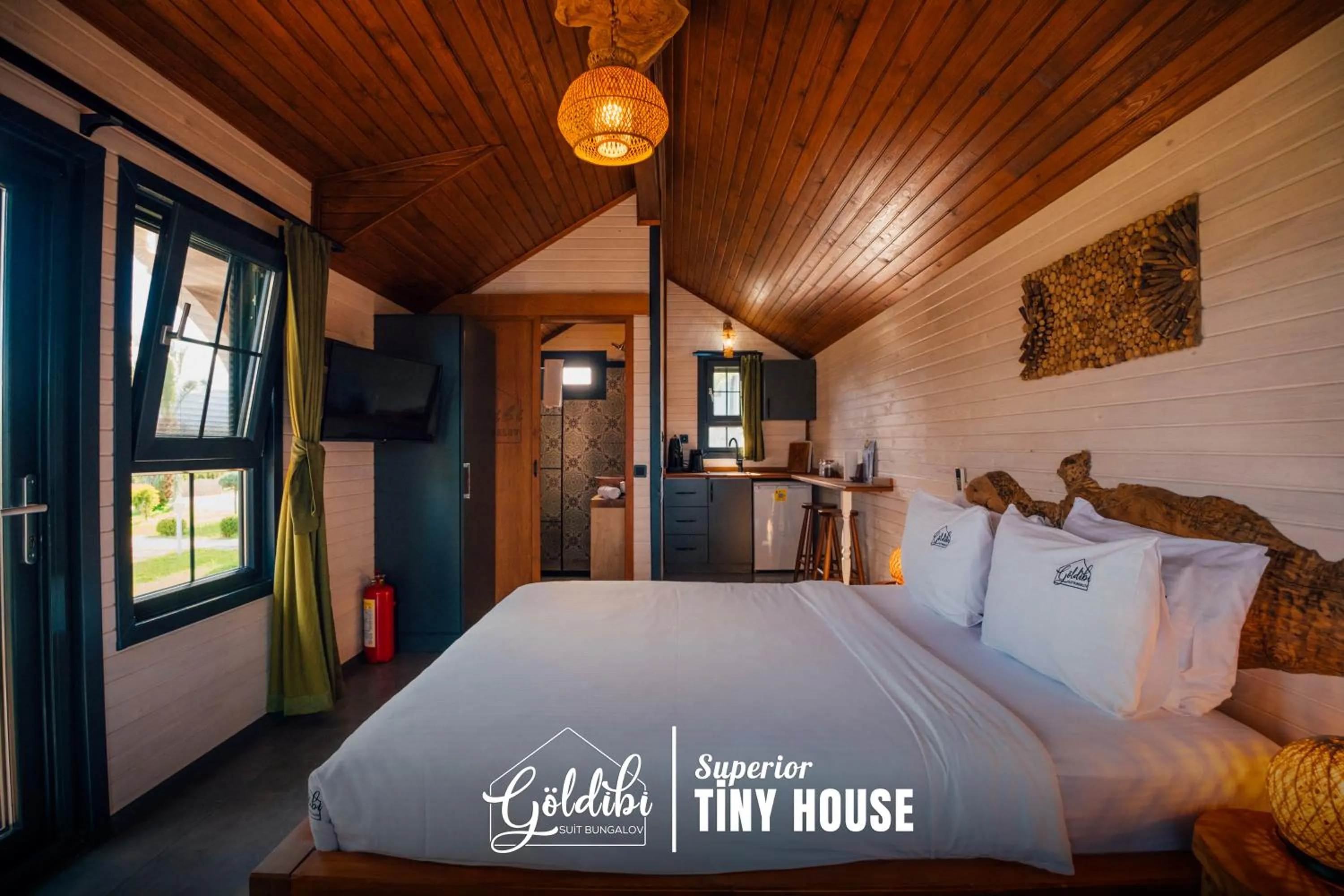 Bed in Sapanca Göldibi Suit Bungalov