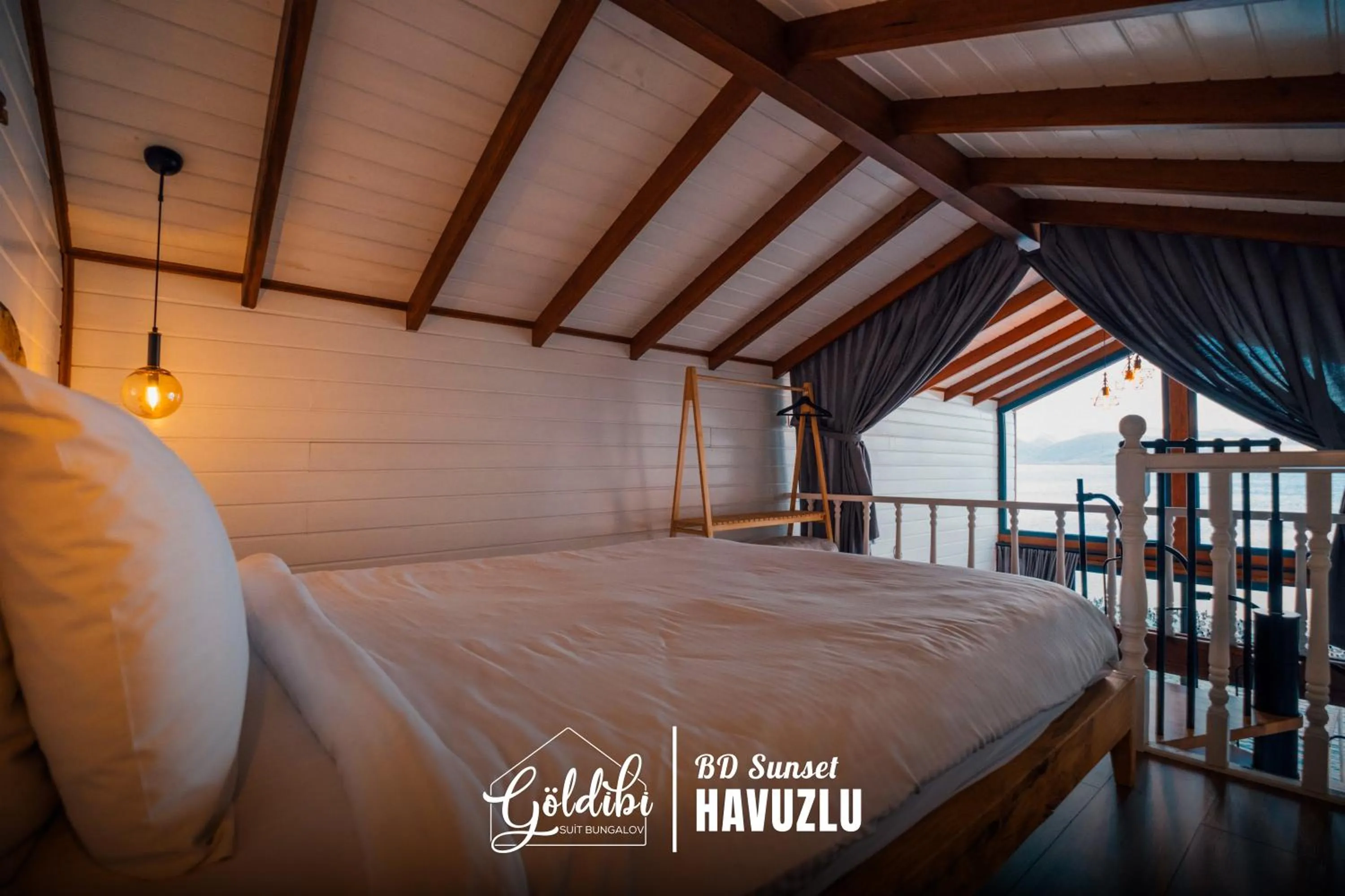 Bed in Sapanca Göldibi Suit Bungalov