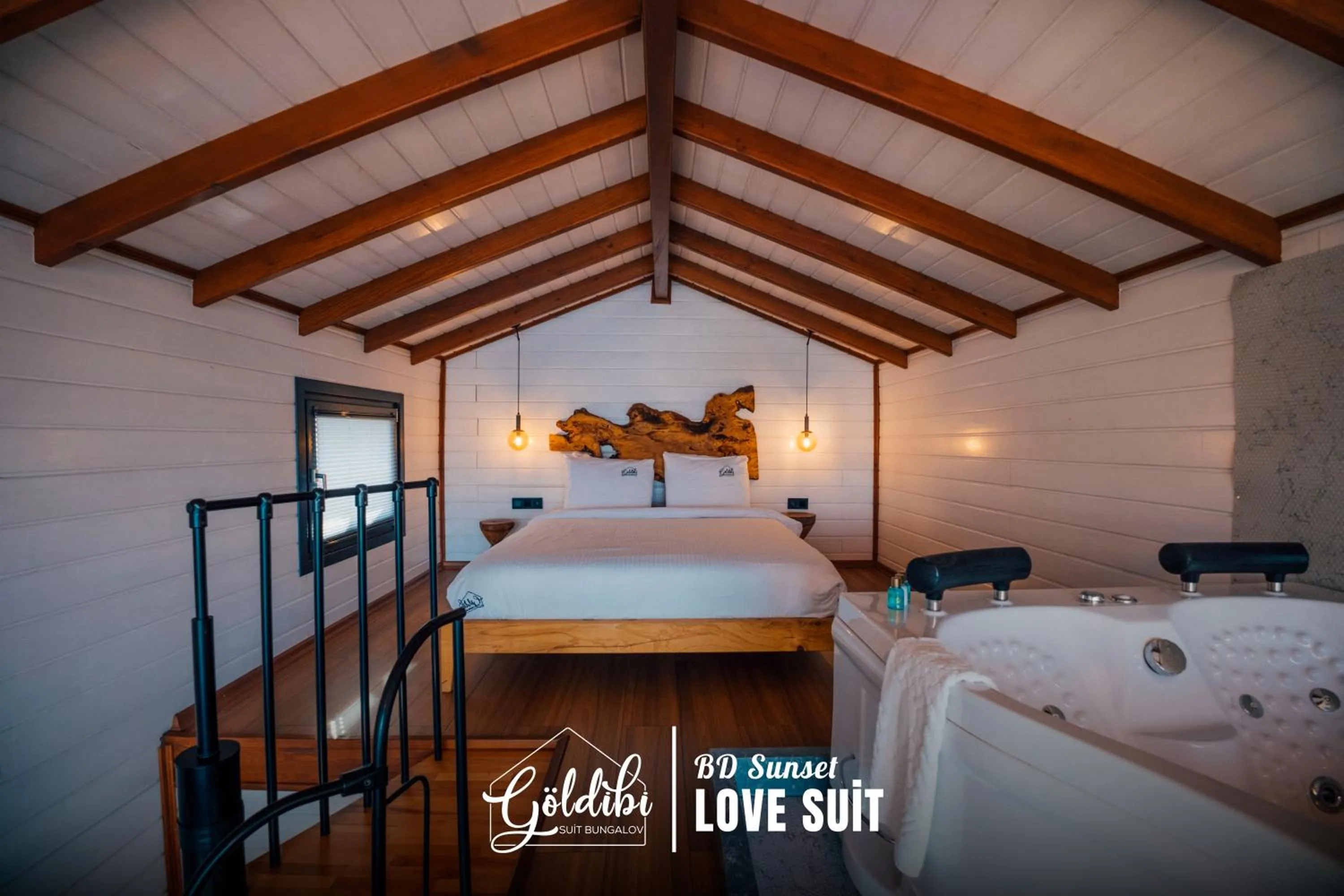 Bed in Sapanca Göldibi Suit Bungalov