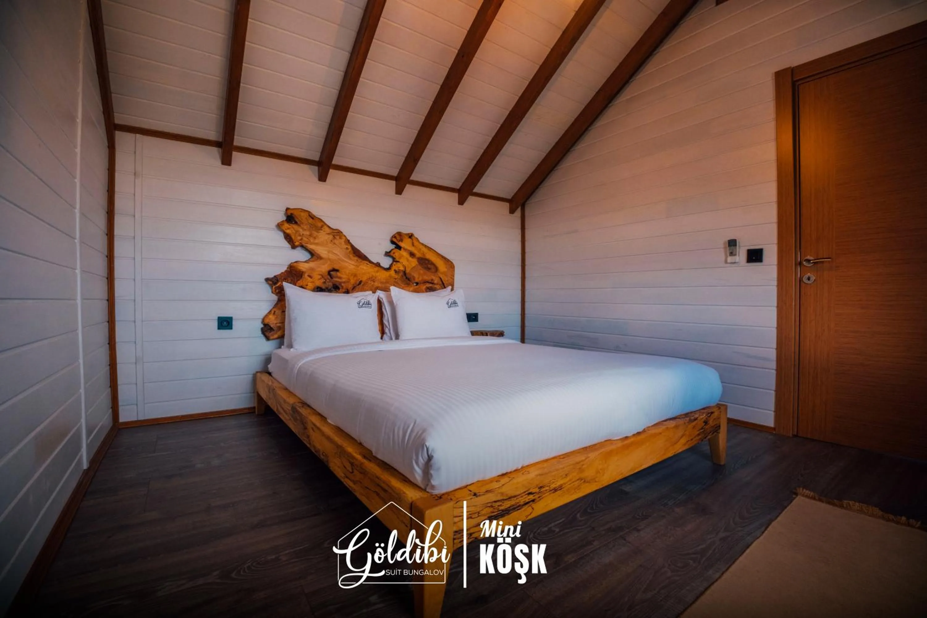 Bed in Sapanca Göldibi Suit Bungalov
