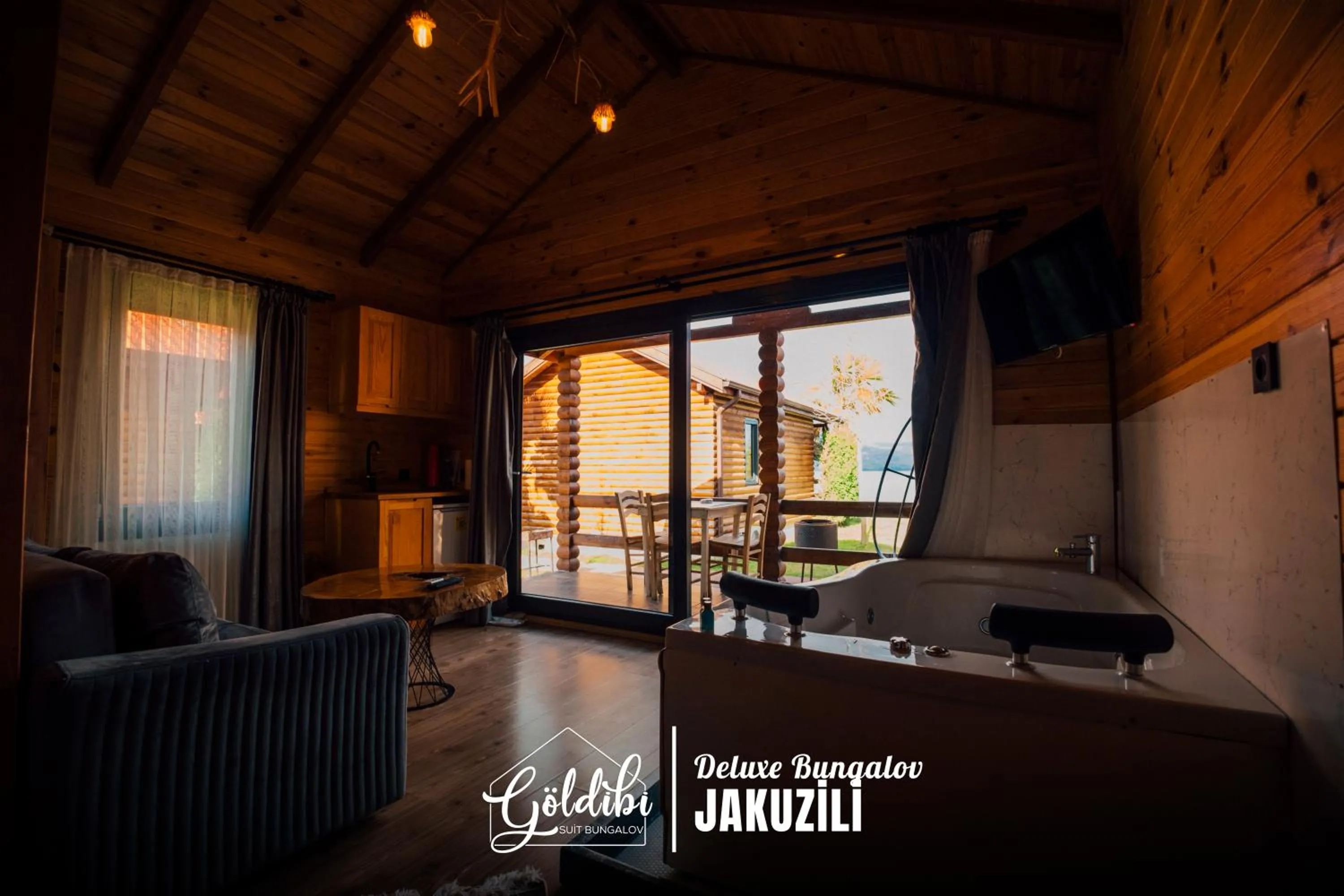 Seating area in Sapanca Göldibi Suit Bungalov