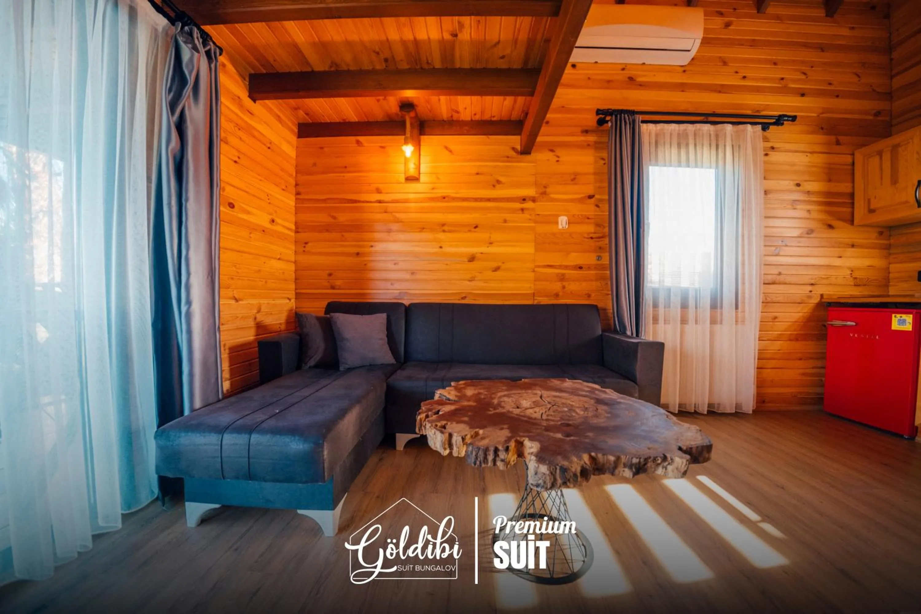 Seating area, Bed in Sapanca Göldibi Suit Bungalov