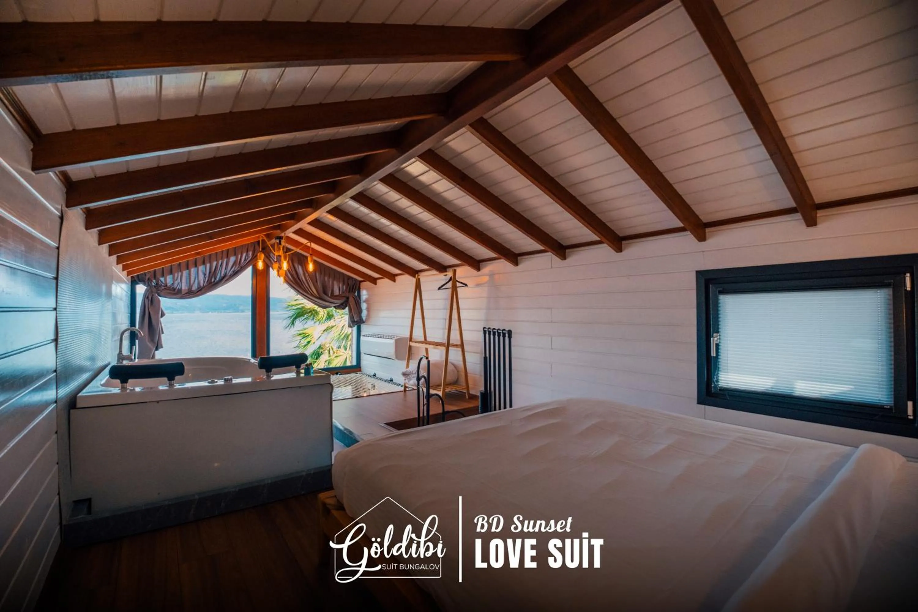 Bed in Sapanca Göldibi Suit Bungalov