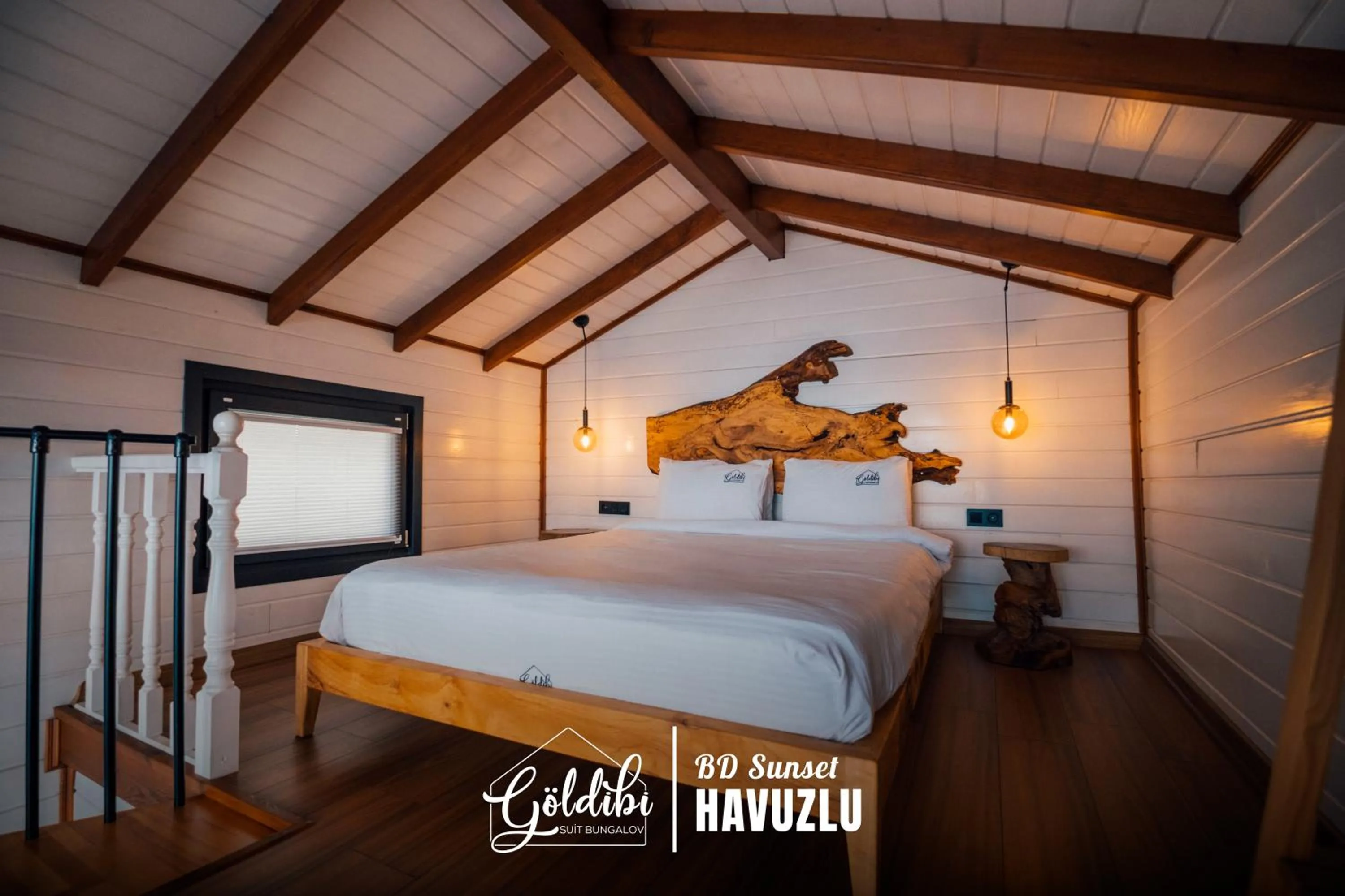 Bed in Sapanca Göldibi Suit Bungalov
