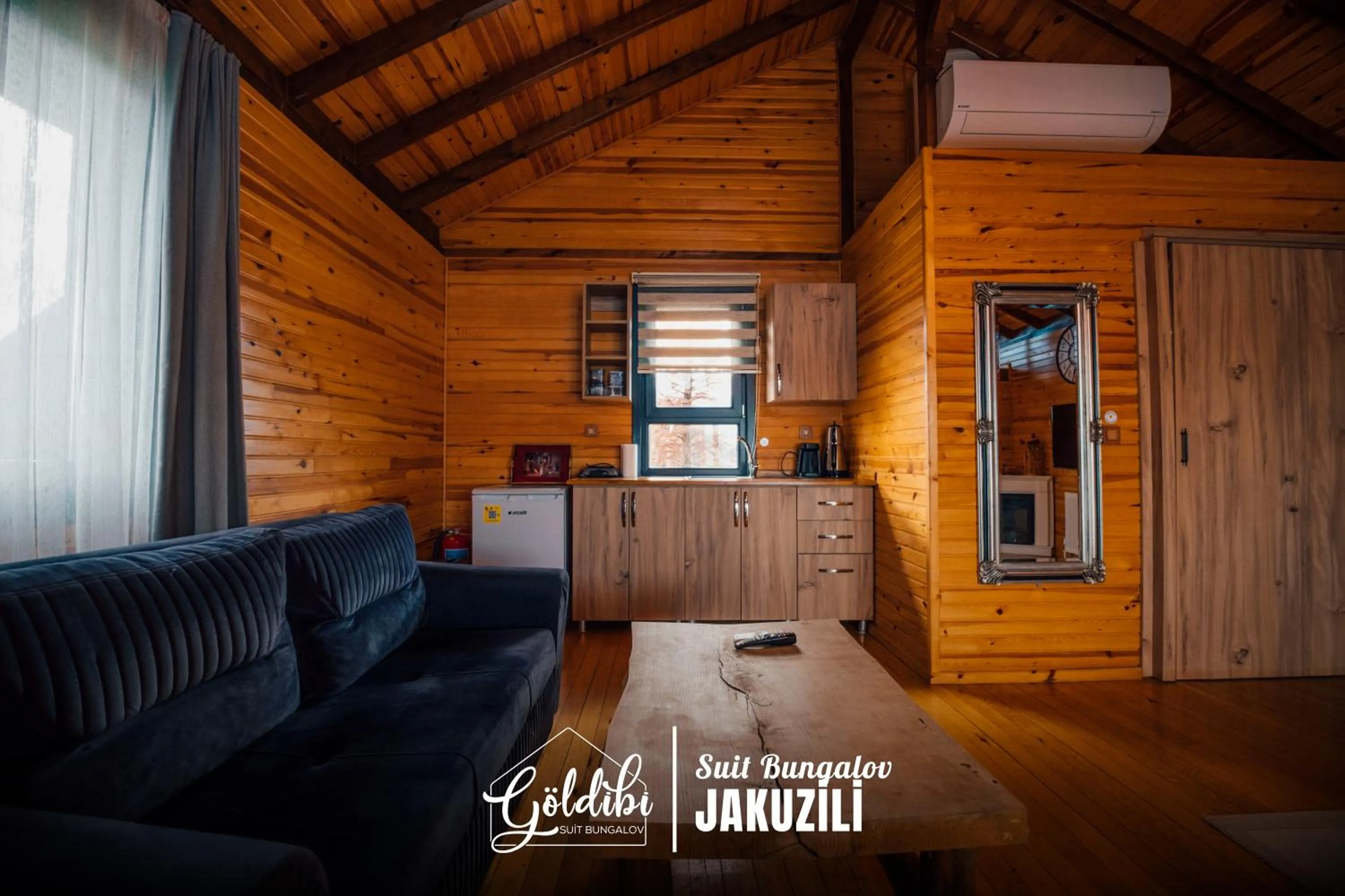 Kitchen or kitchenette in Sapanca Göldibi Suit Bungalov