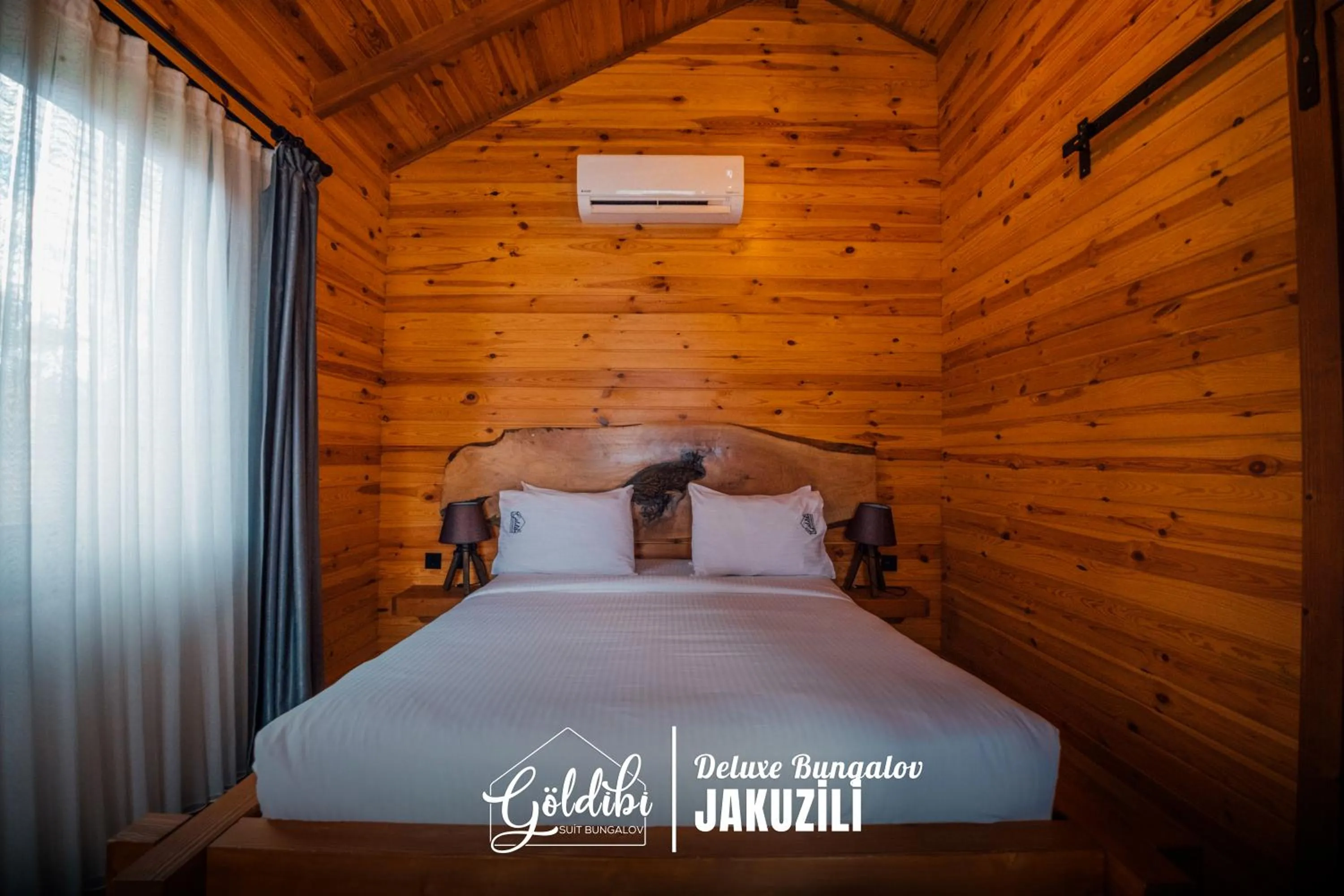 Bed in Sapanca Göldibi Suit Bungalov