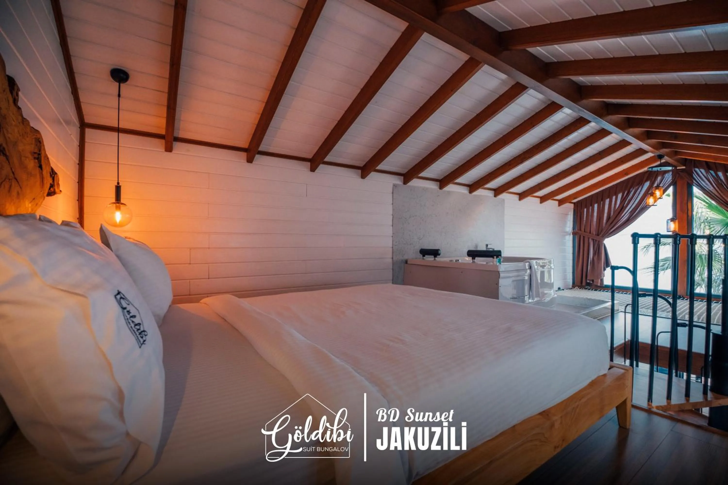 Bed in Sapanca Göldibi Suit Bungalov