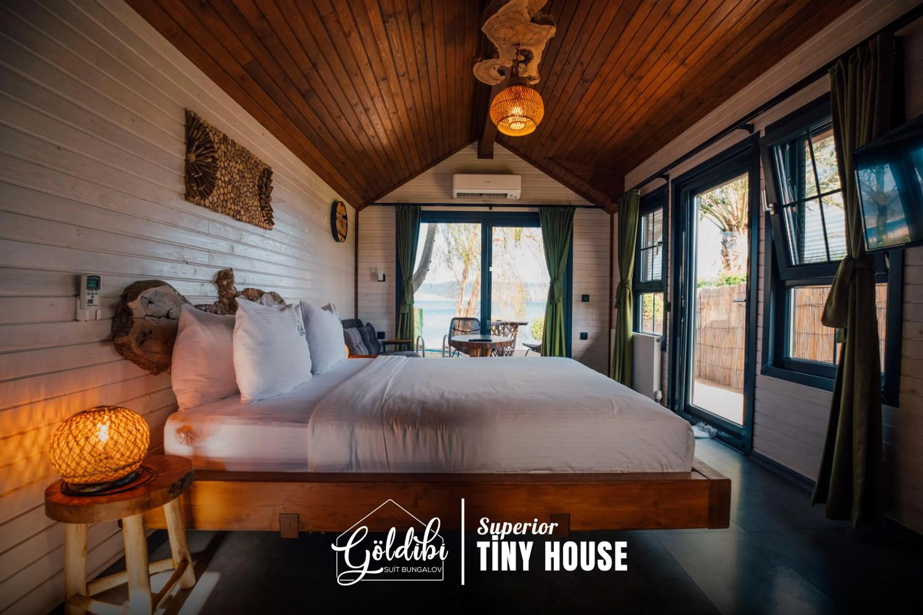 Bed in Sapanca Göldibi Suit Bungalov