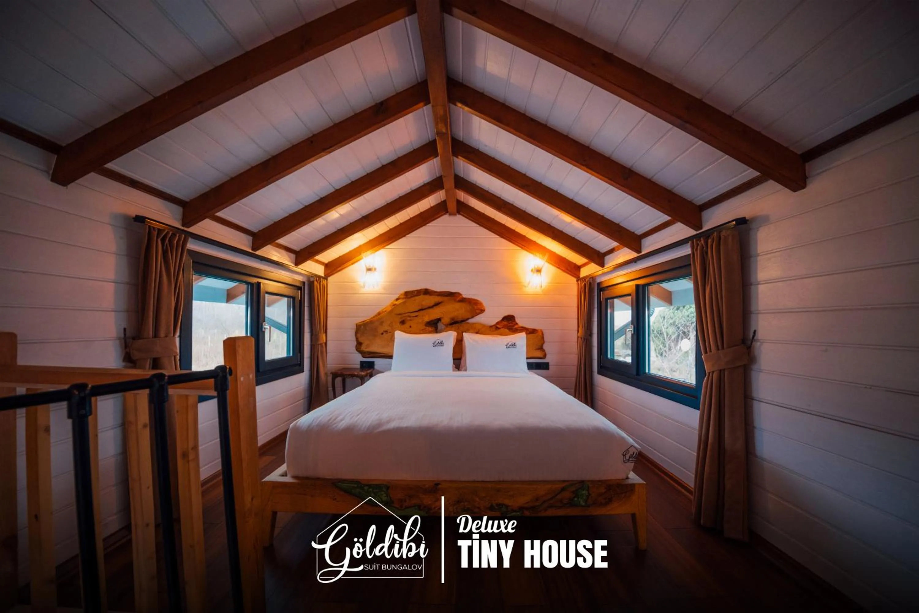 Bed in Sapanca Göldibi Suit Bungalov