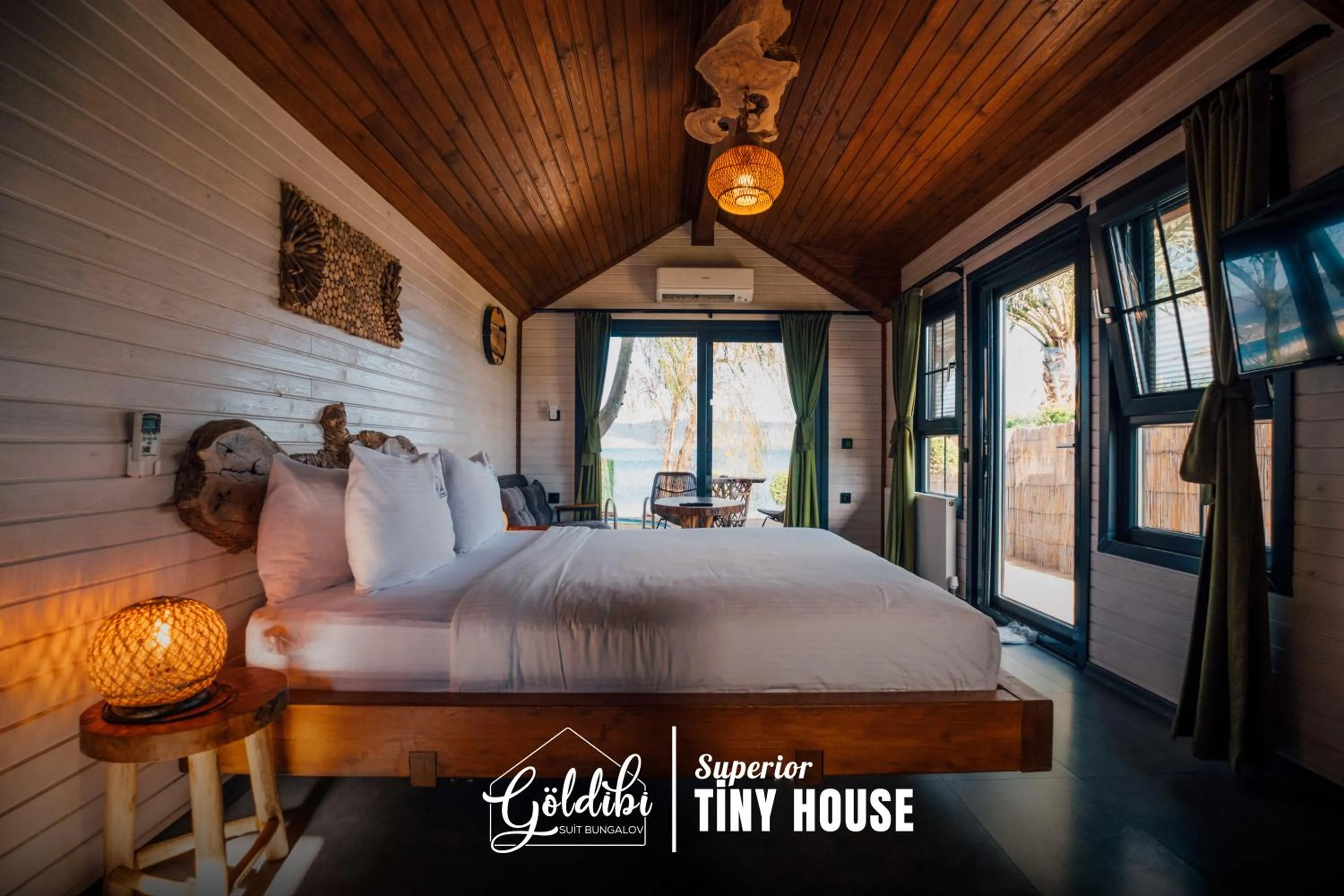 Bed in Sapanca Göldibi Suit Bungalov