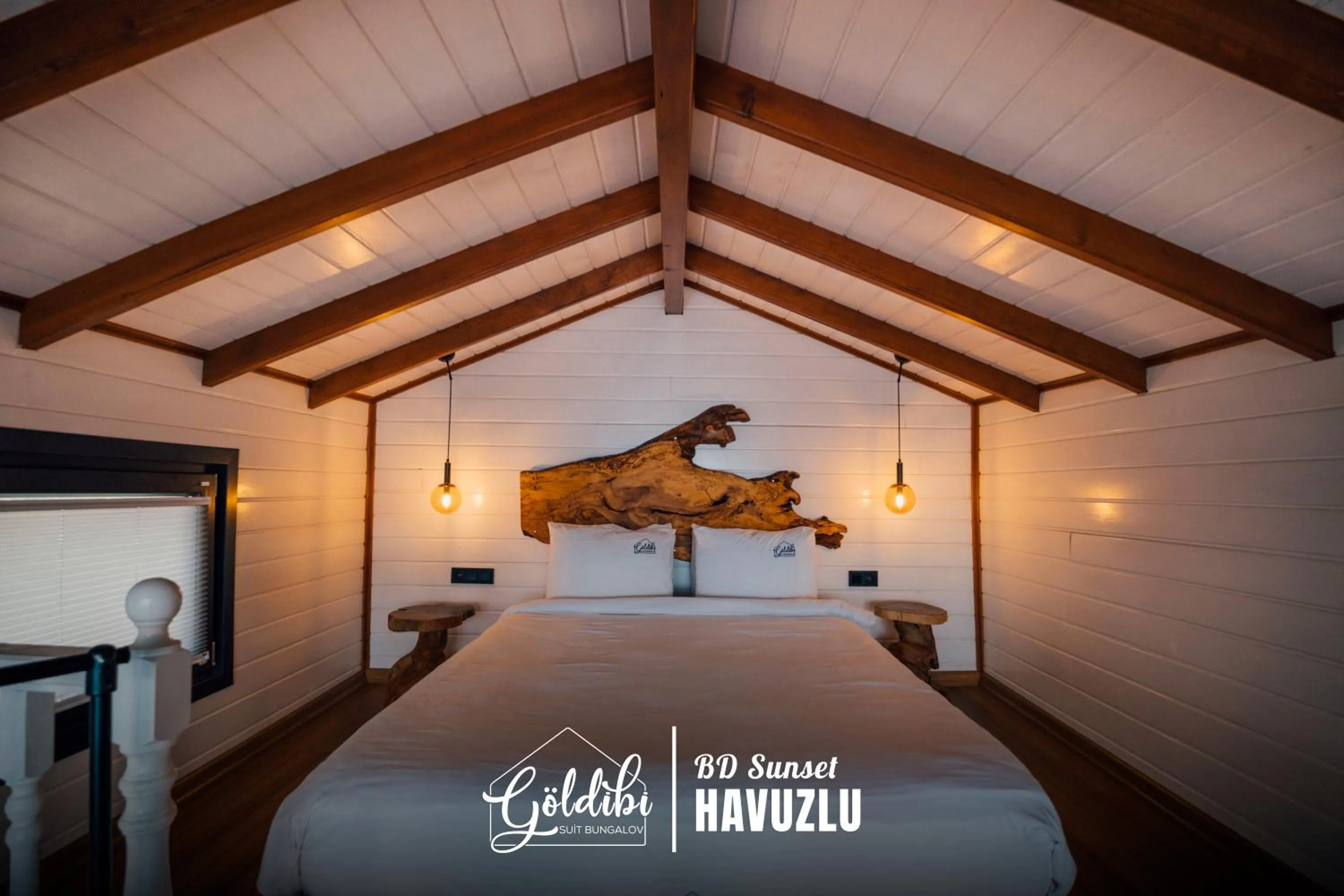 Bed in Sapanca Göldibi Suit Bungalov