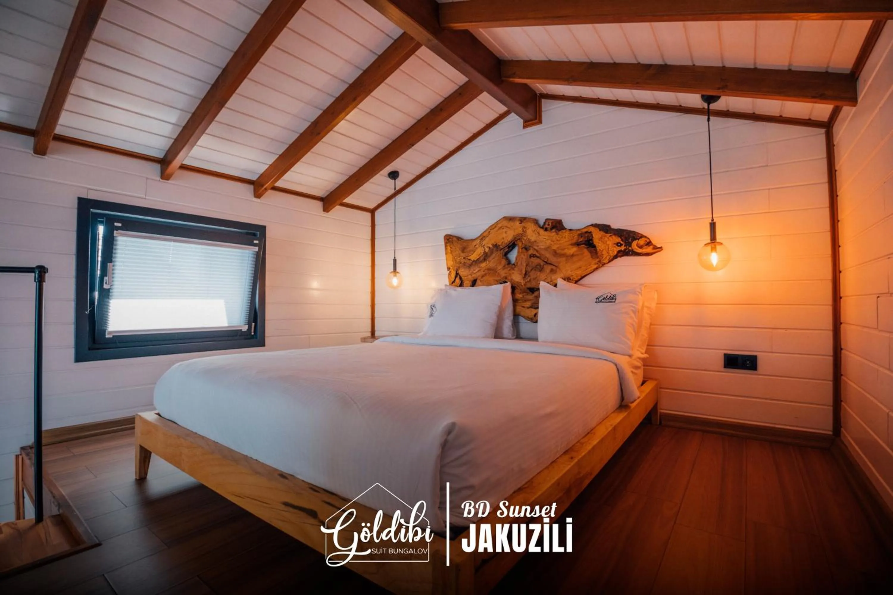 Bed in Sapanca Göldibi Suit Bungalov