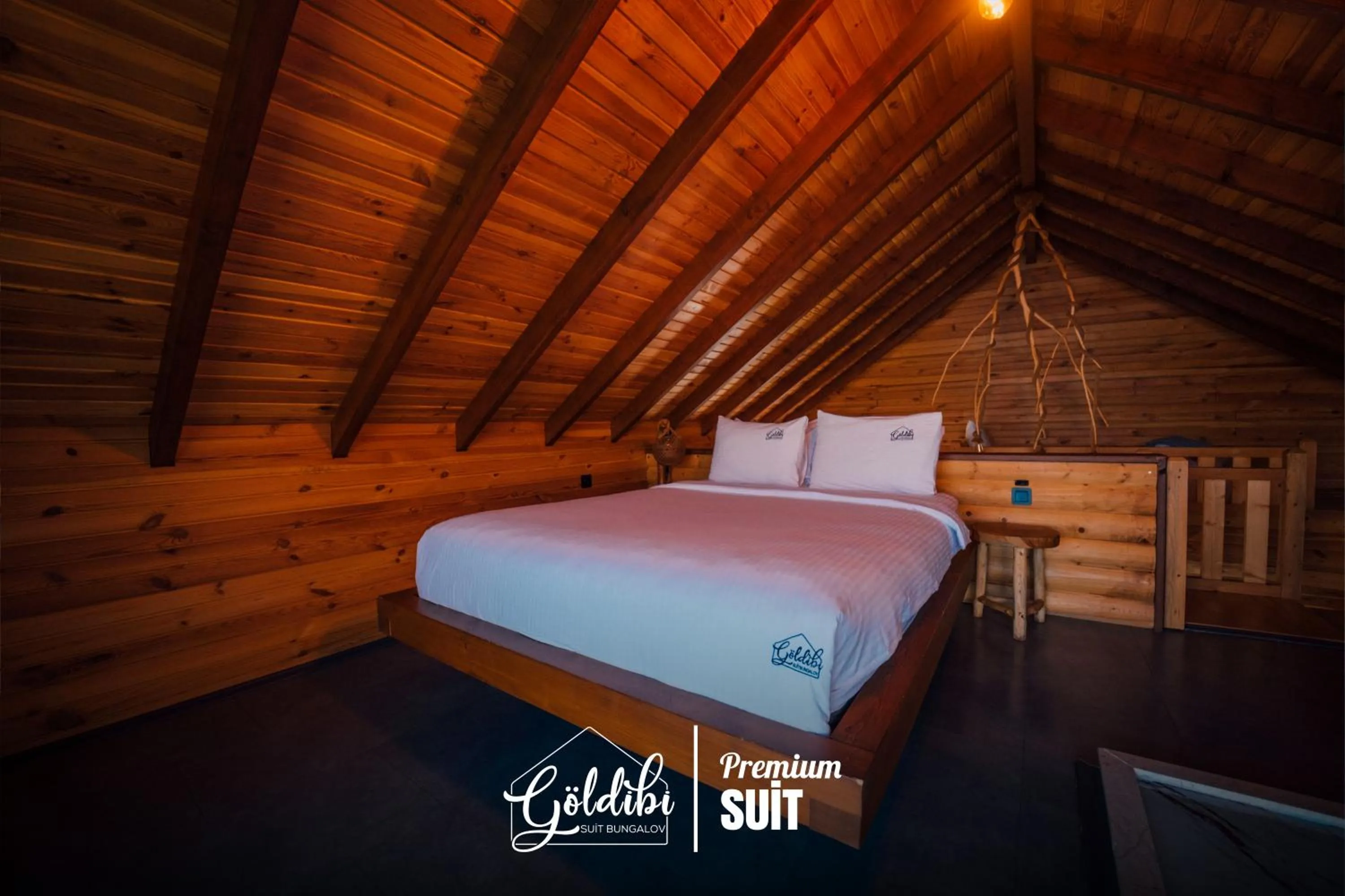 Bed in Sapanca Göldibi Suit Bungalov