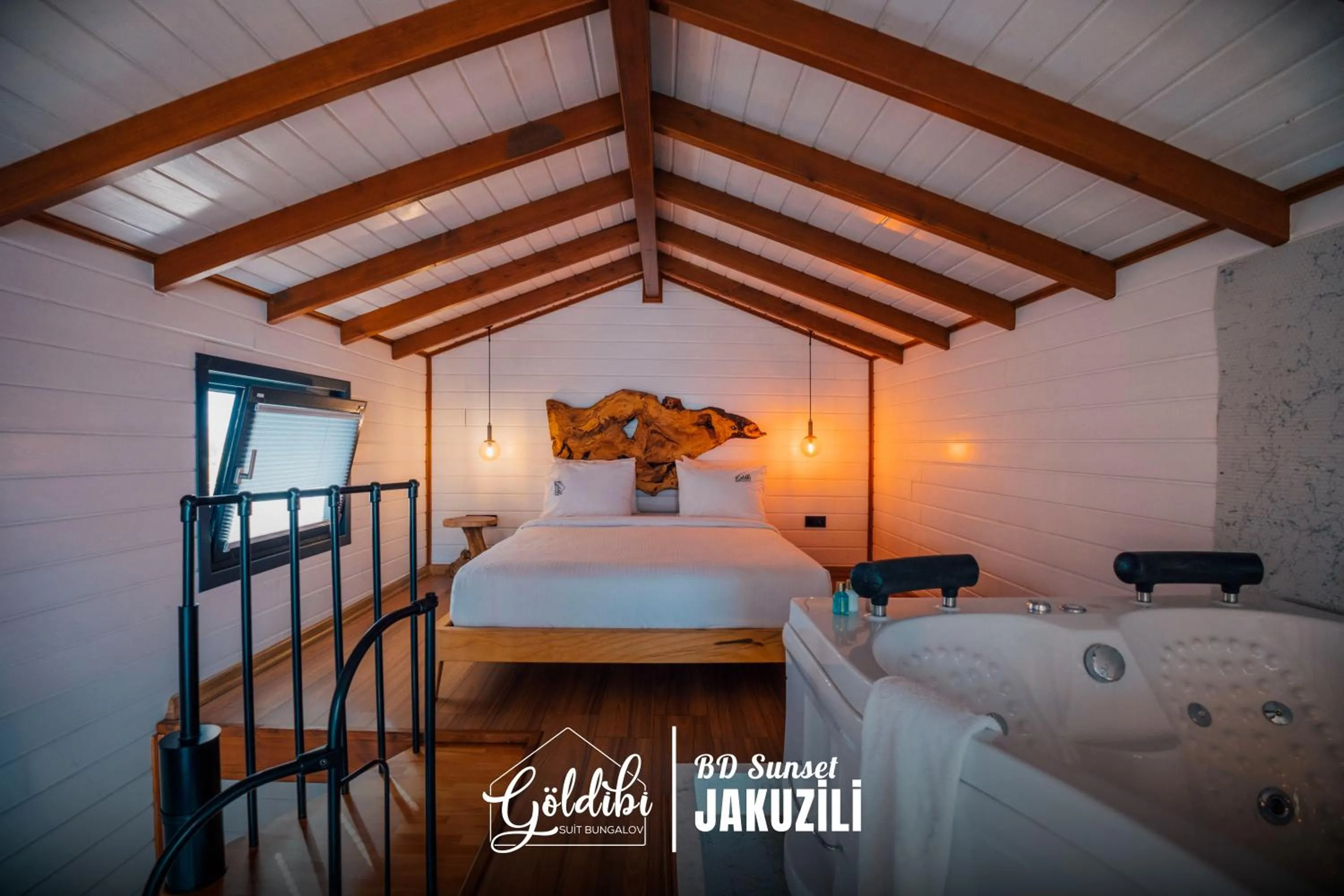 Bed in Sapanca Göldibi Suit Bungalov
