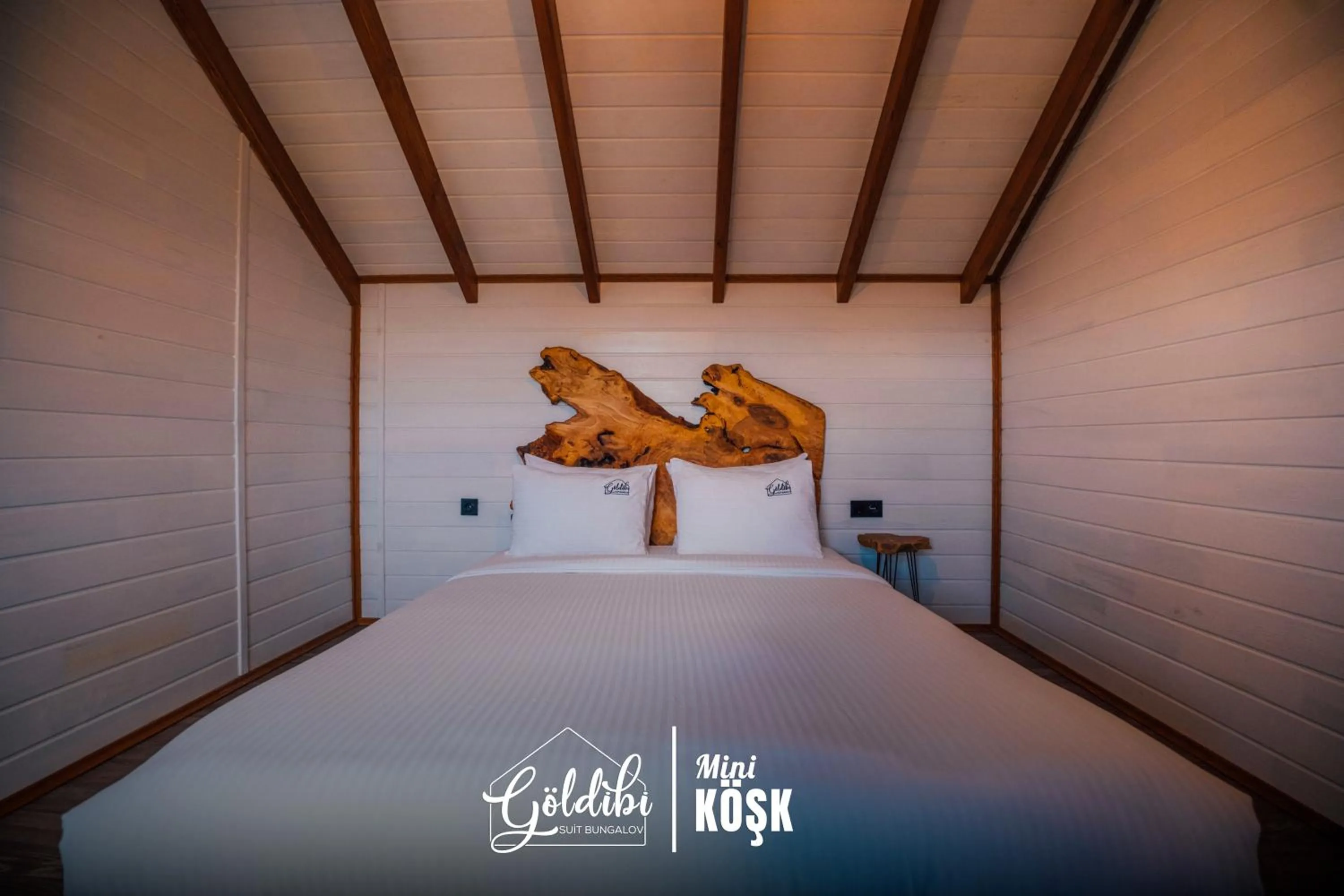 Bed in Sapanca Göldibi Suit Bungalov