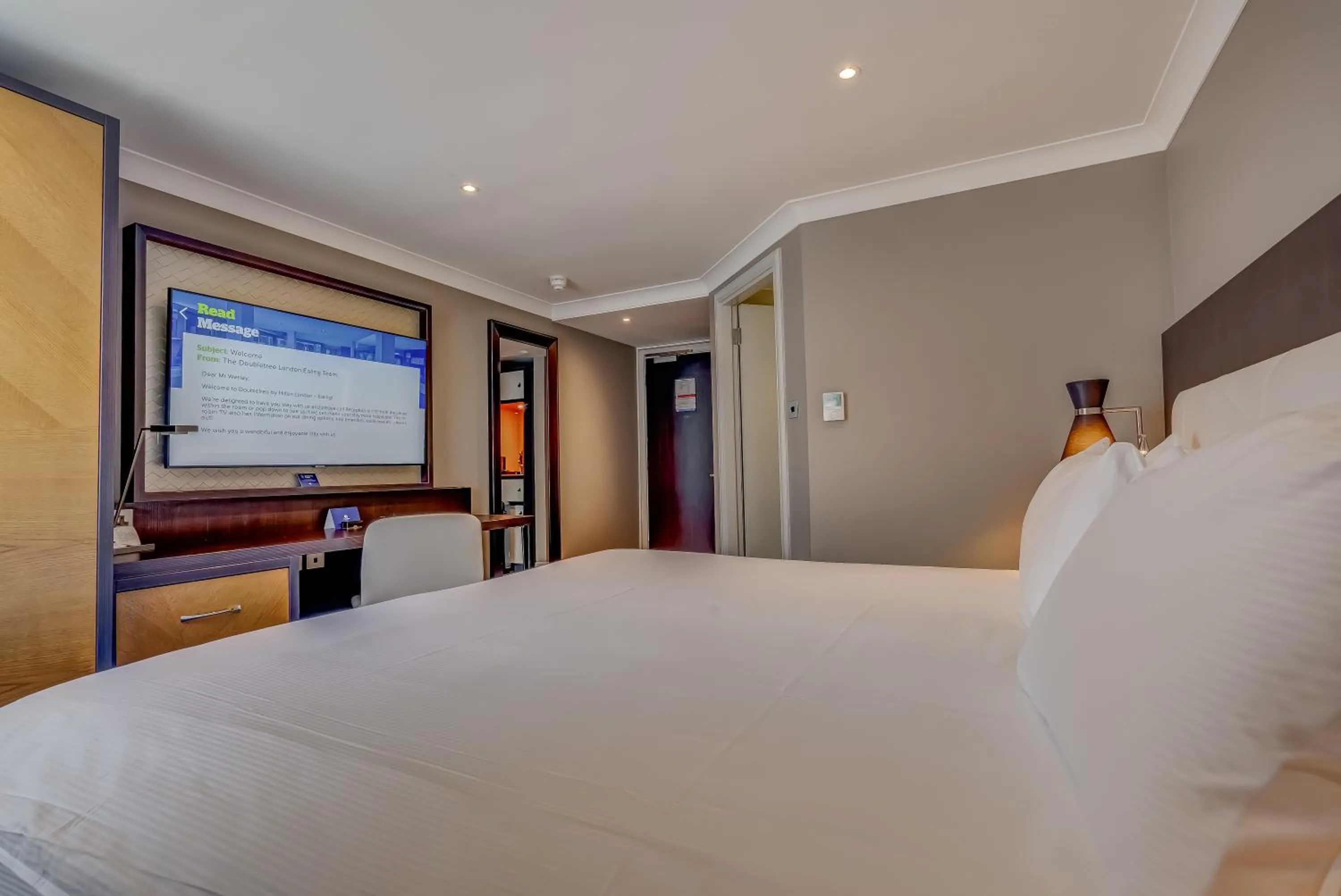 Bed in DoubleTree by Hilton London Ealing