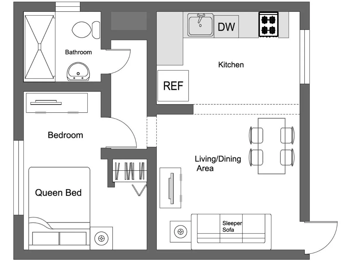 One-Bedroom Apartment in Enchanted Isle Hollywood Beach Resort